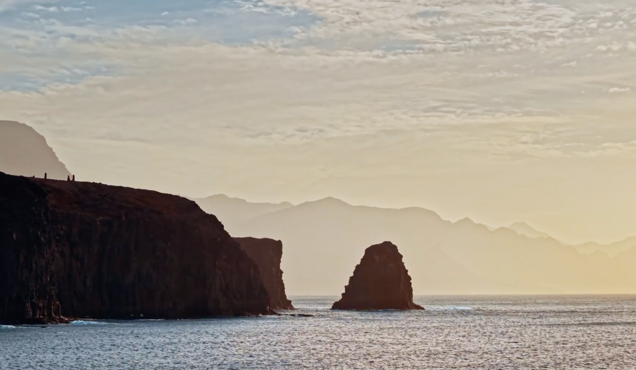 Andalusian coast at golden hour