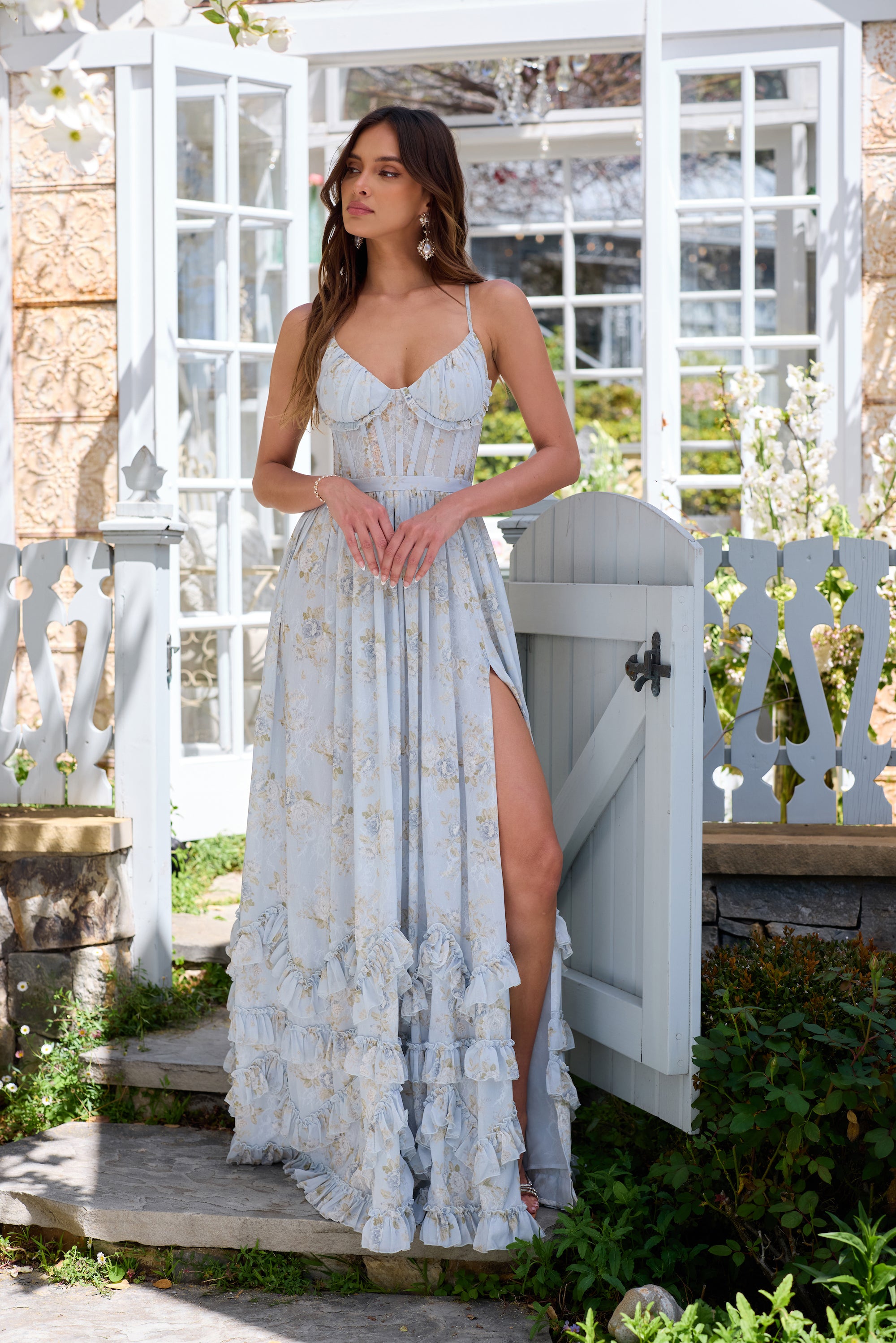 white christmas dresses The Lucetta Dress in Denim Blue Windsor 10 / Denim Blue Windsor