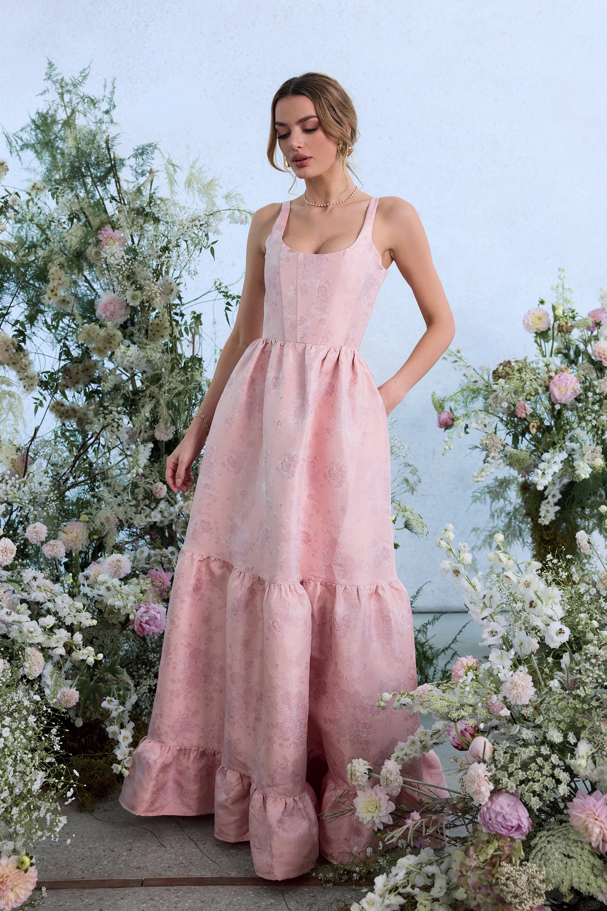 Pink Windsor Long Formal Dresses Peyton Strapless Slit A-Line Glitter Formal Dress Windsor Pink Windsor Long Formal Dresses Peyton Strapless Slit A-Line Glitter Formal Dress Windsor