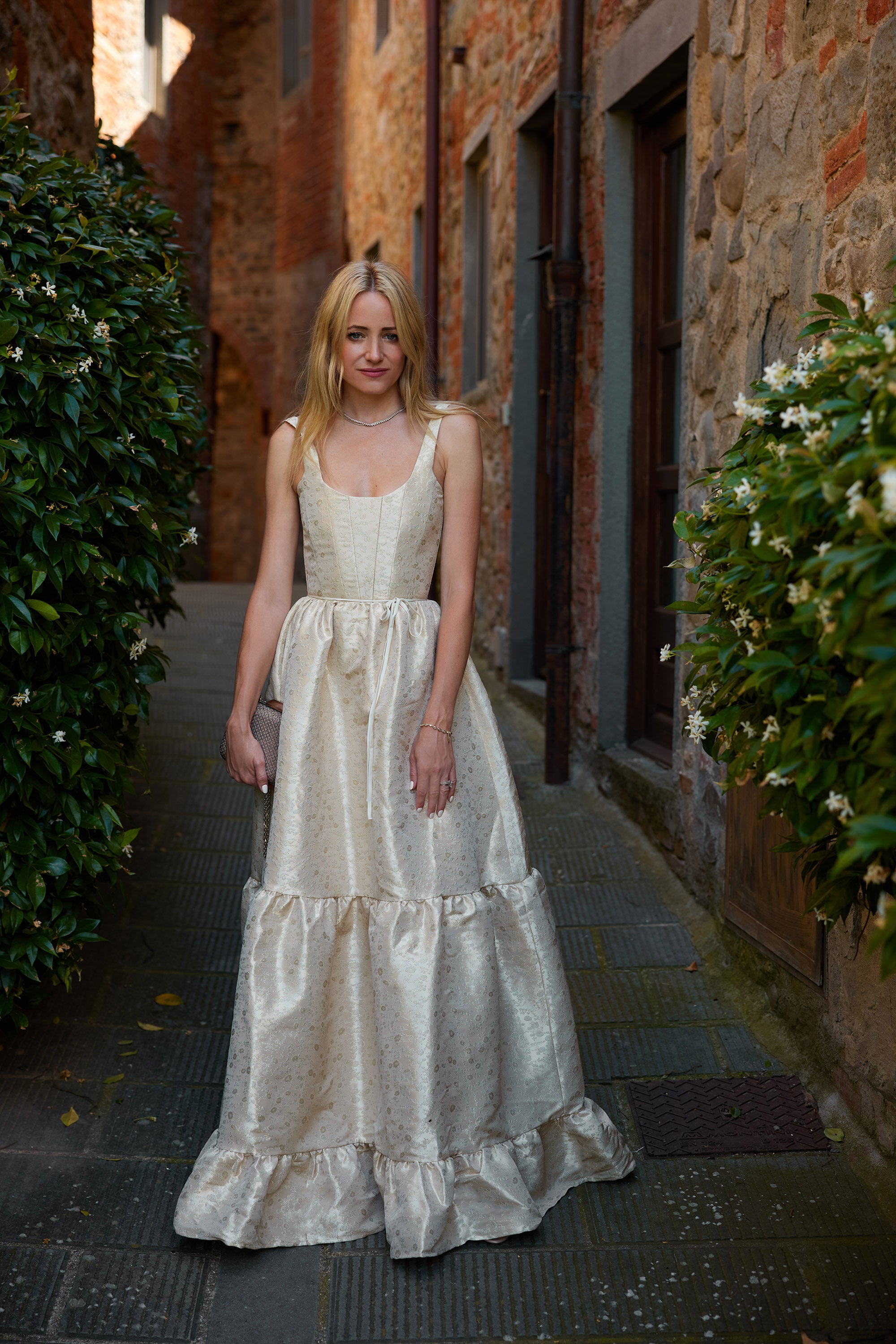 The Avery Dress in Taupe Duchess 2 / Taupe Duchess The Avery Dress in Taupe Duchess 2 / Taupe Duchess