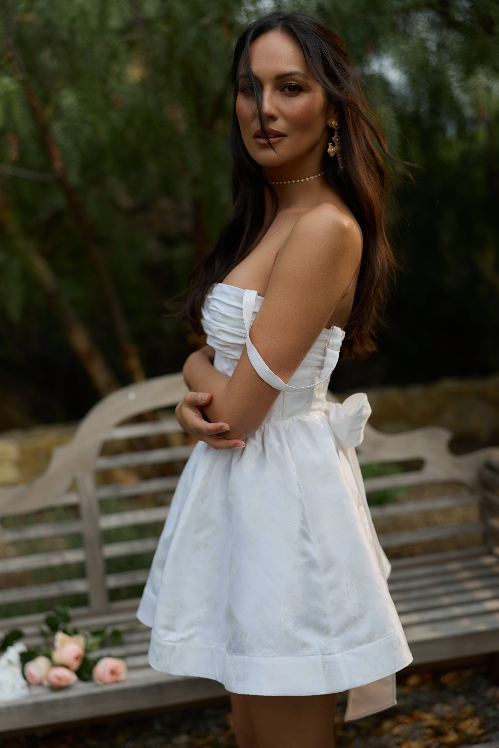 v chapman short white dress The Sophie Dress in White 12 / White