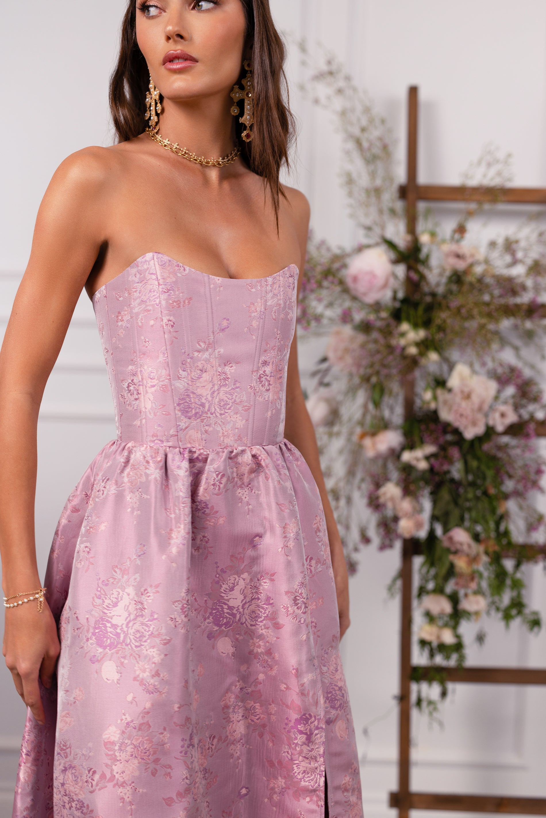 The Charlotte Dress in Orchid Haze Windsor 14 / Orchid Haze Windsor The Charlotte Dress in Orchid Haze Windsor 14 / Orchid Haze Windsor