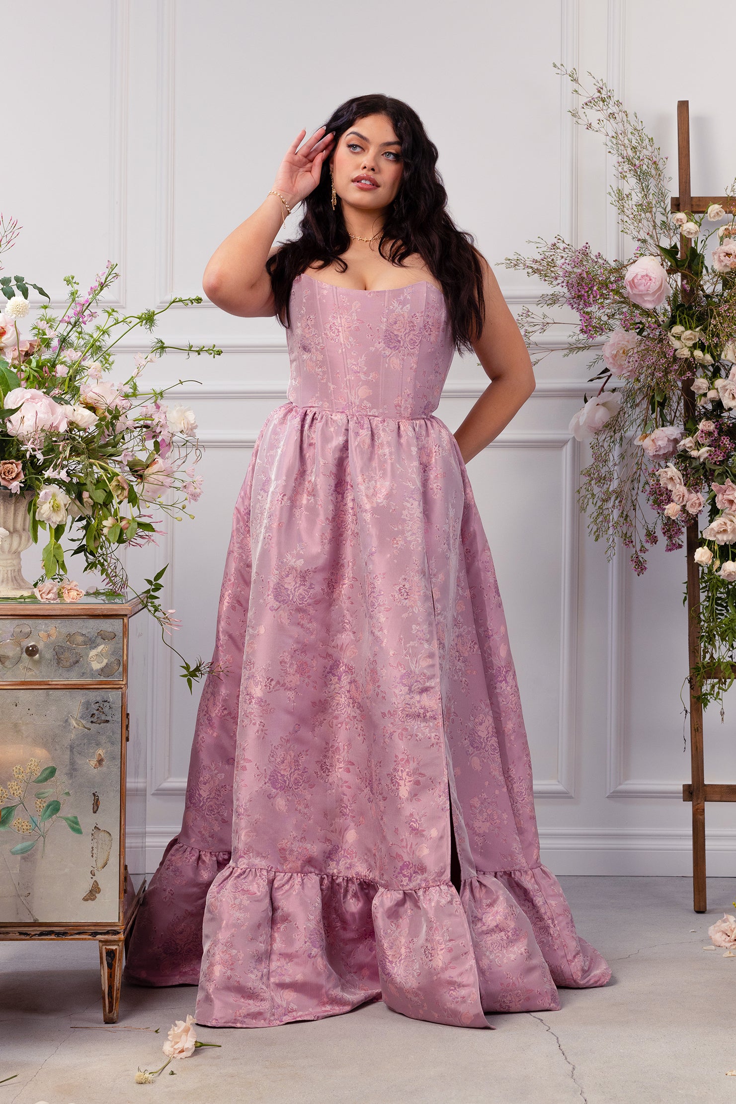 The Charlotte Dress in Orchid Haze Windsor 14 / Orchid Haze Windsor The Charlotte Dress in Orchid Haze Windsor 14 / Orchid Haze Windsor