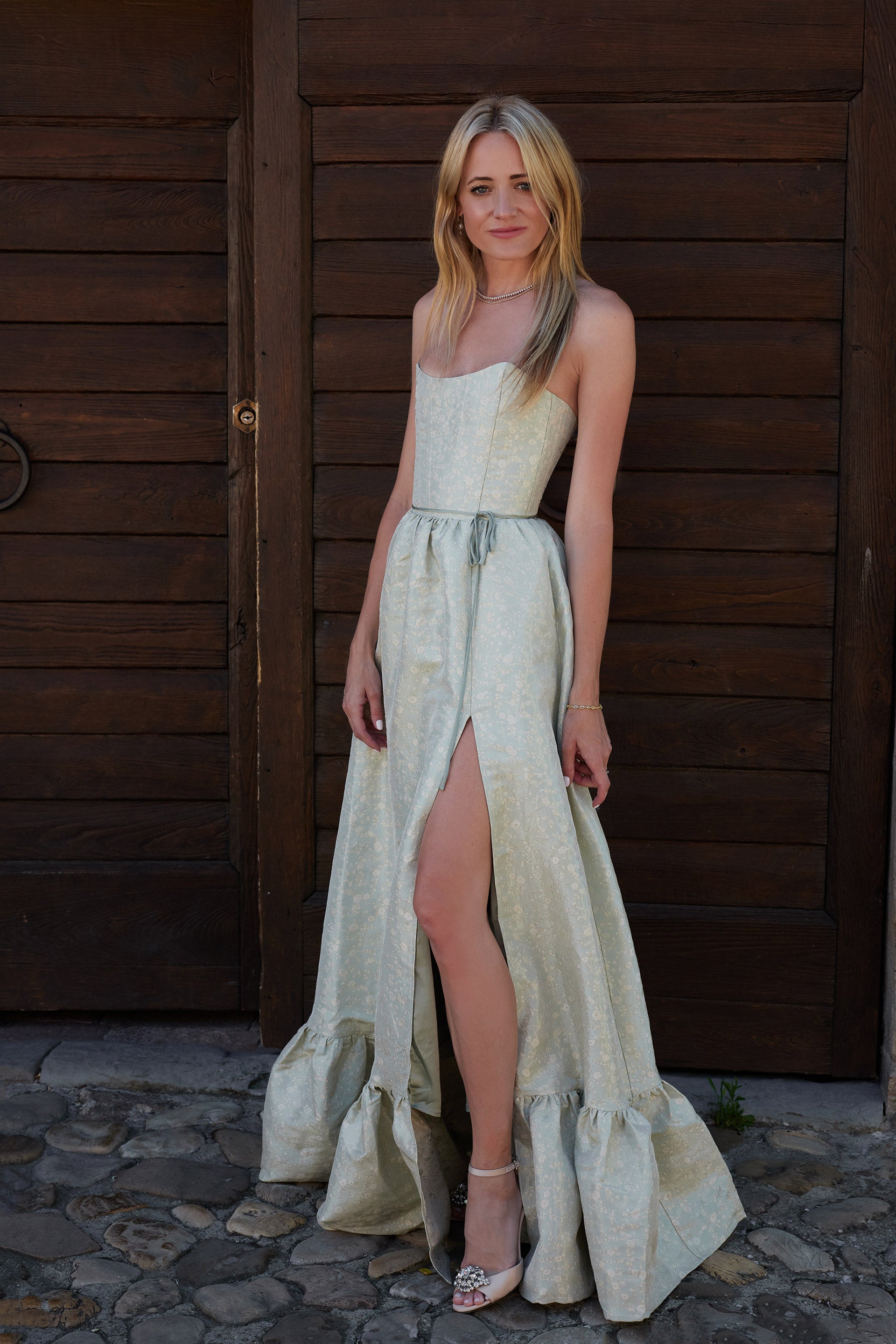 v chapman green dress The Charlotte Dress in Sage Duchess 16 / Sage Duchess