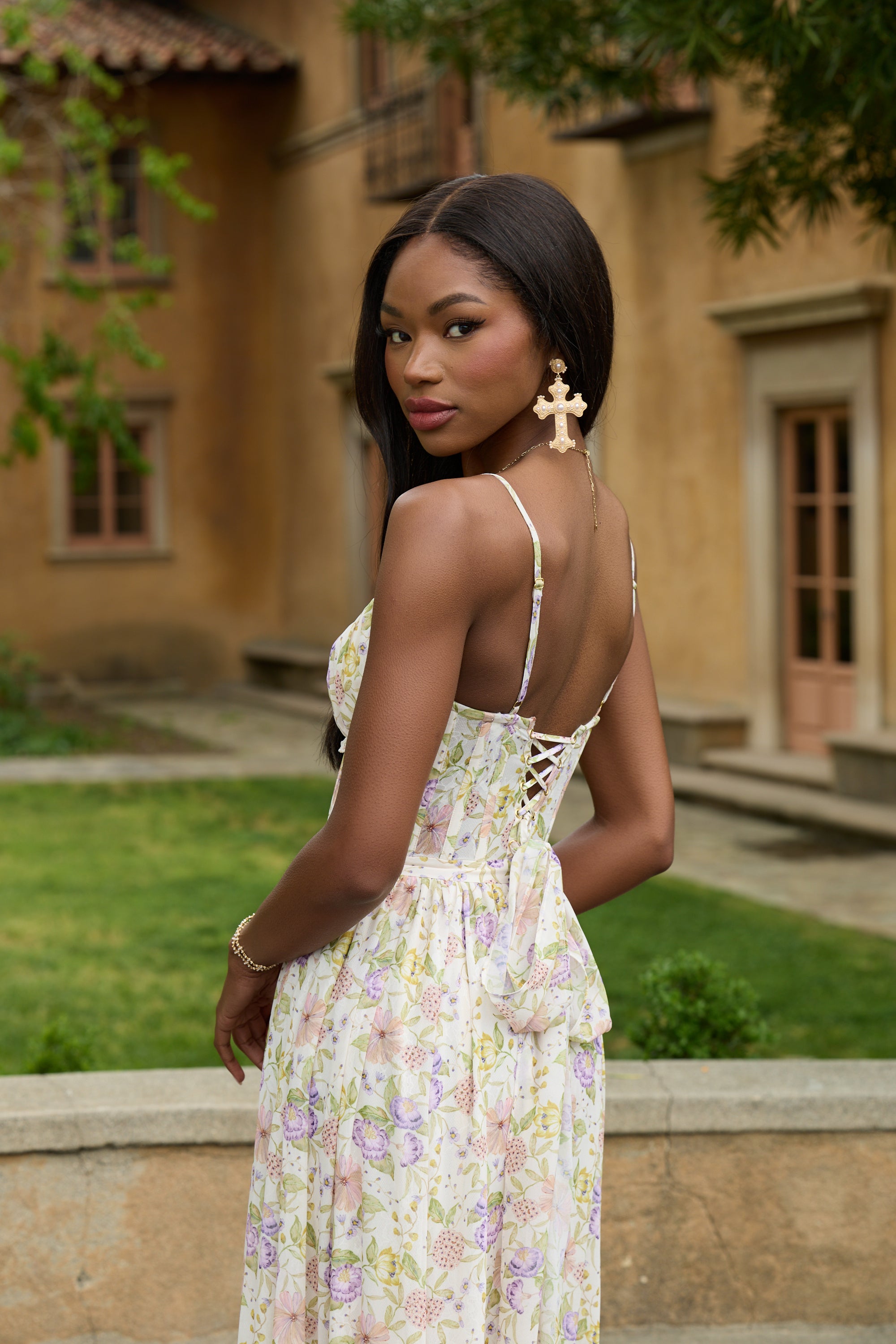 The Carmen Dress in Cordoba Print 2 / Cordoba Print