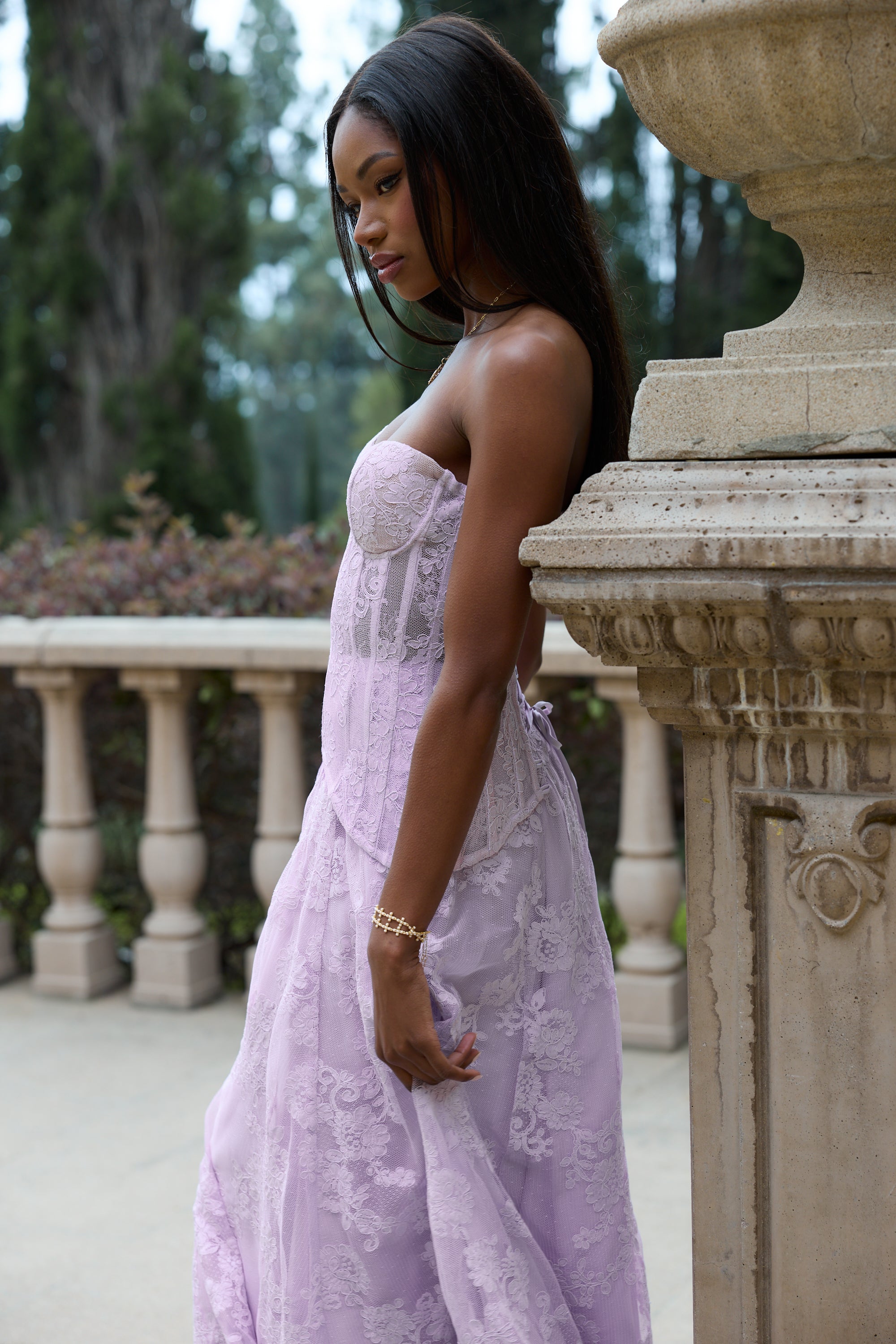 The Carolena Set in Lavender Fog Lace – V. Chapman