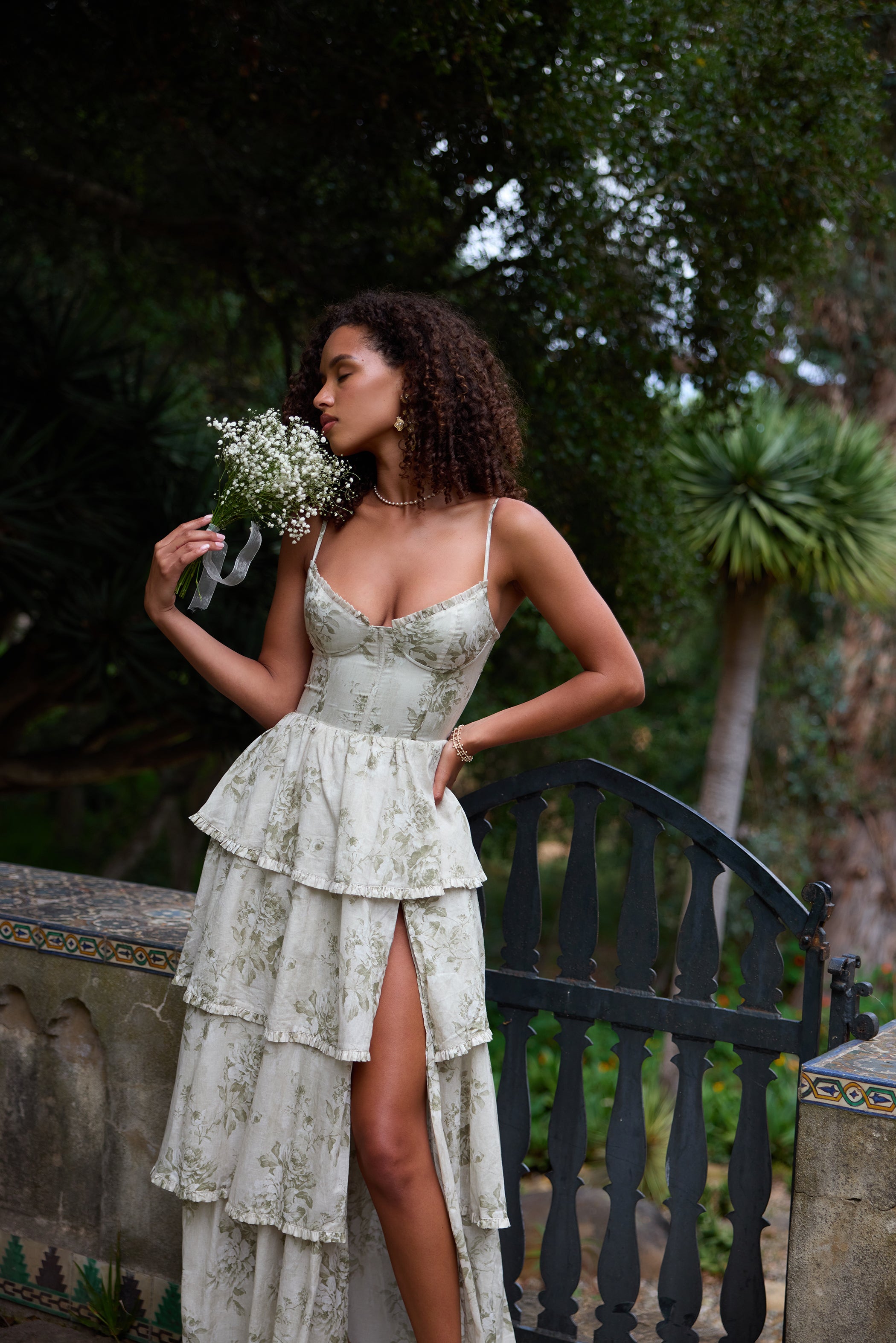 The Caterina Dress in Sage Tapestry 20 / Sage Tapestry The Caterina Dress in Sage Tapestry 20 / Sage Tapestry