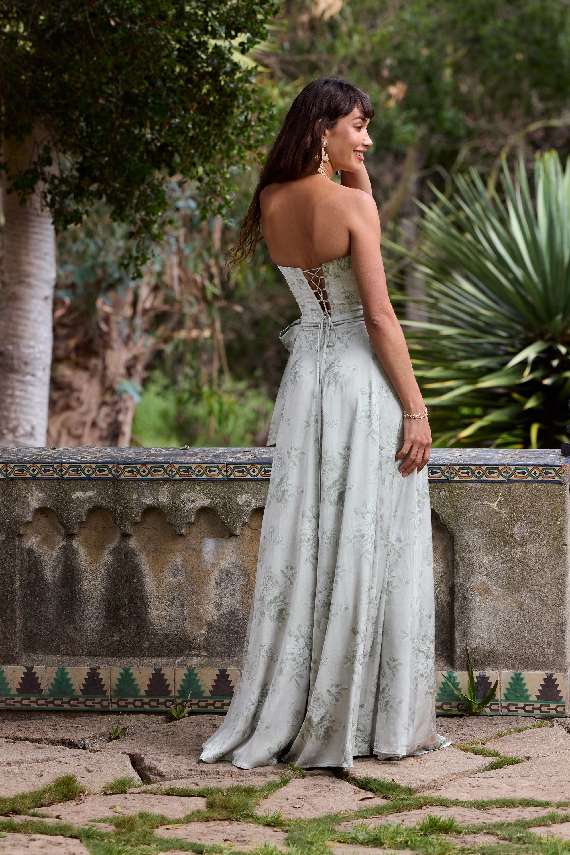 The Cecilia Dress in Sage Tapestry 18 / Sage Tapestry