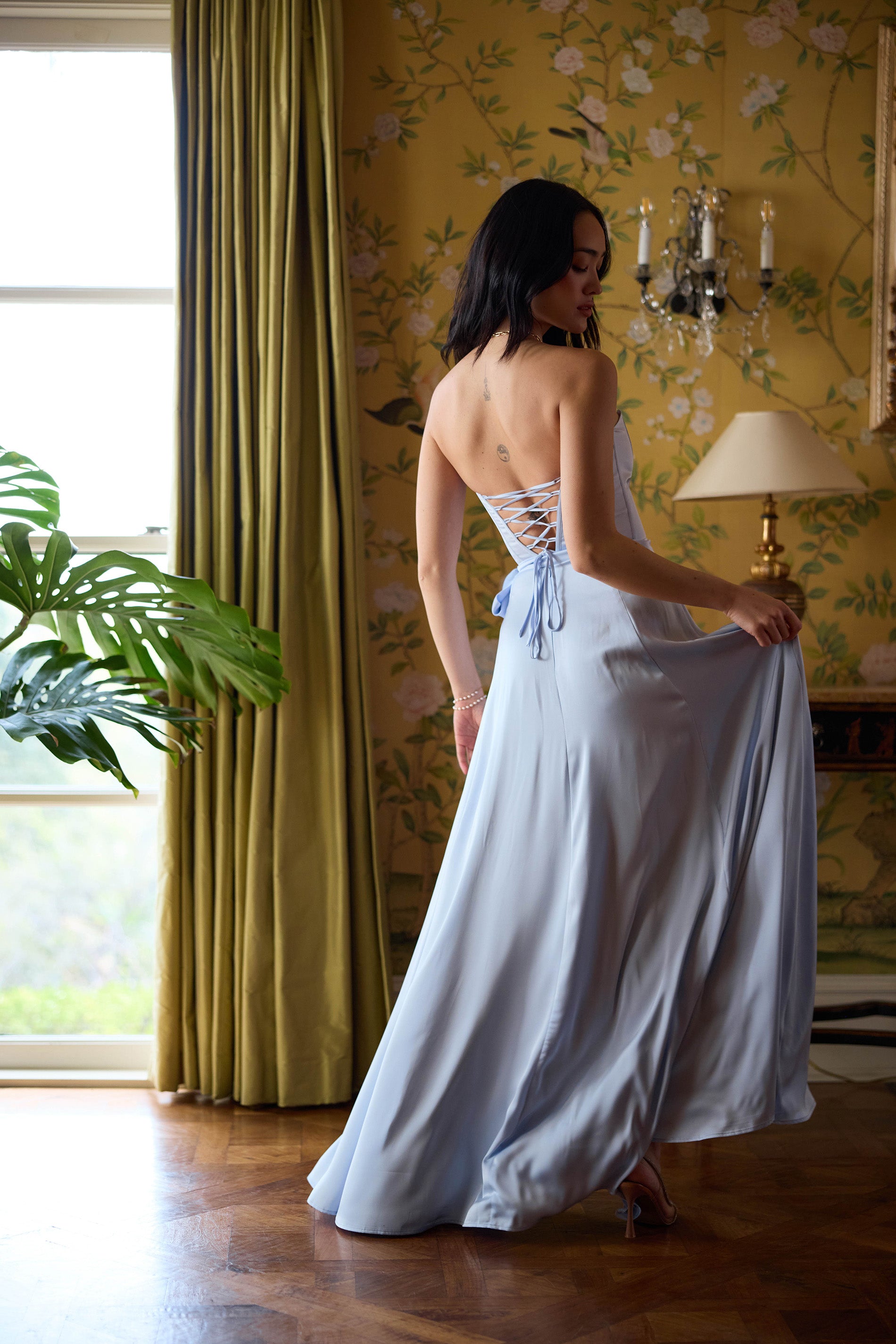 The Cecilia Dress in Halogen Blue 00 / Halogen Blue The Cecilia Dress in Halogen Blue 00 / Halogen Blue