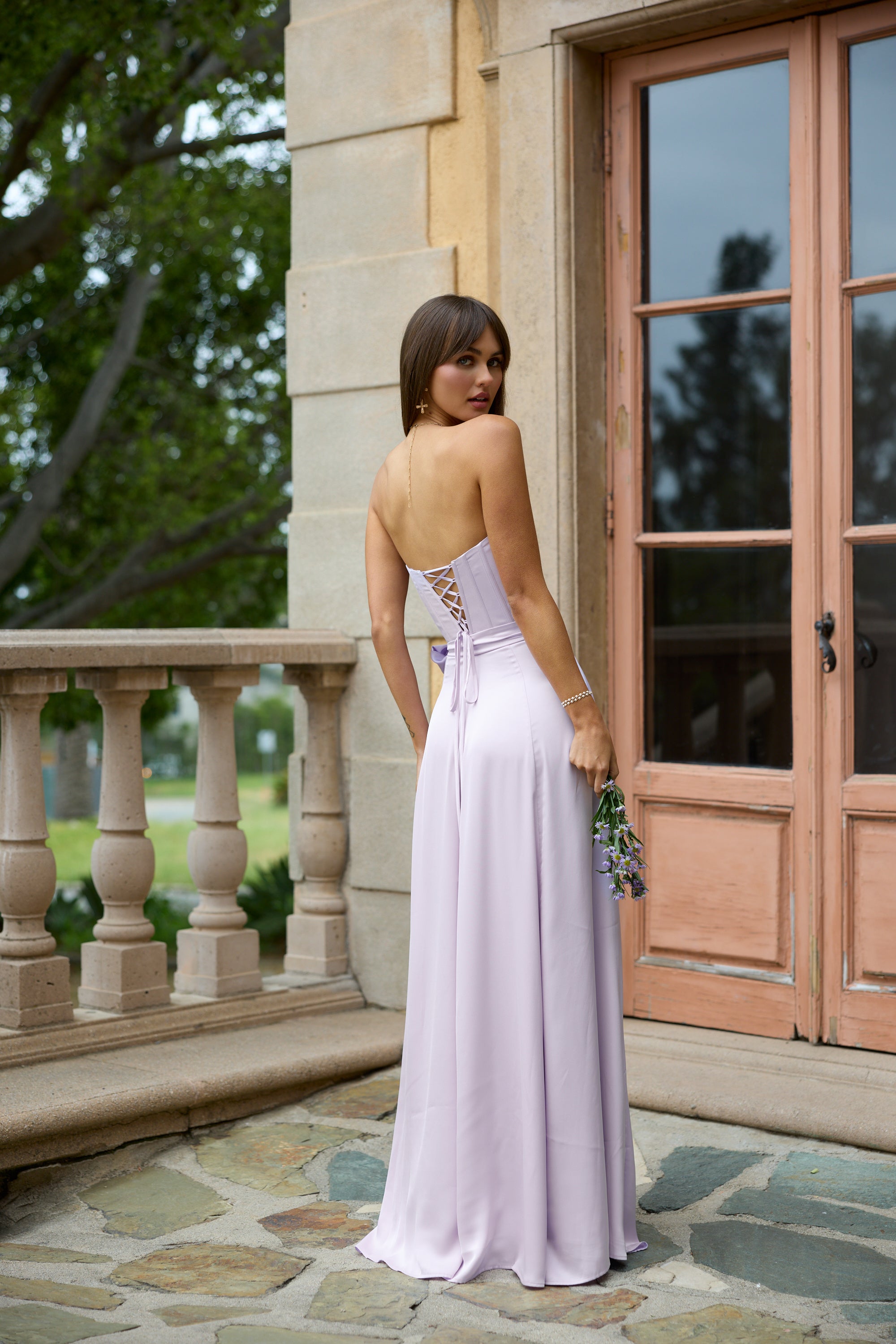 lavender semi formal dress The Cecilia Dress in Lavender Fog 0 / Lavender Fog