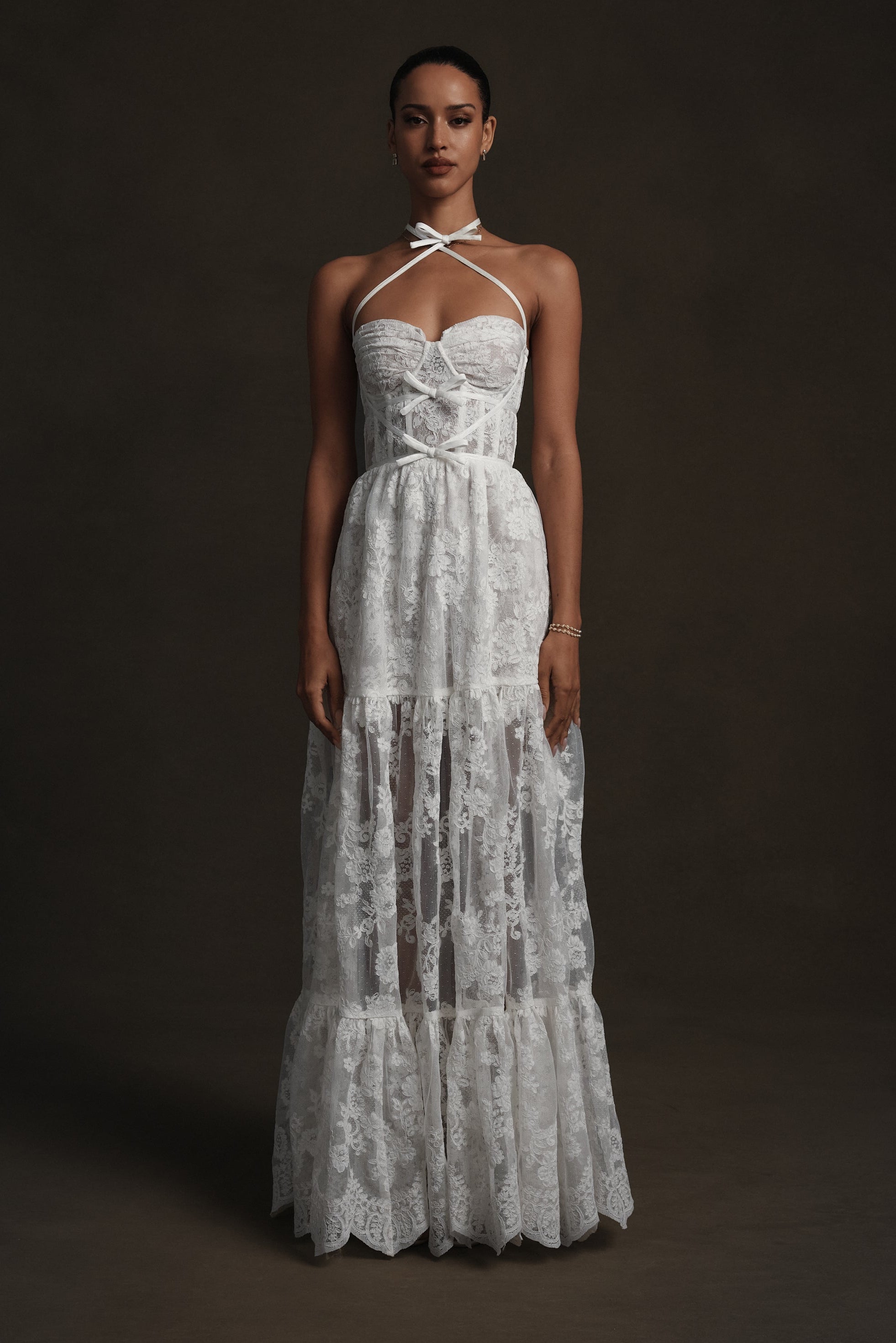 chantilly lace dress designs Mrs. Ctia Domingos shines in a stunning Chantilly lace gown, delicately finished with hand-applied pearls that add the perfect touch of elegance. A design created to celebrate femininity, refinement, and unforgettable moments