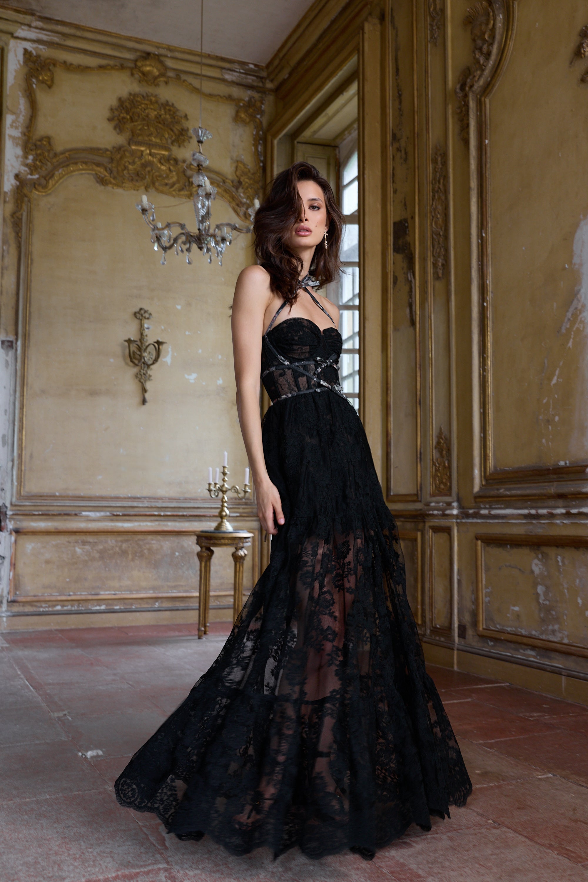 black lace dresses for women The Eloise Dress in Chantilly 0 / Black Chantilly Lace Prom Dress Black Sequin offering a secure and LogoArea=55-34-6 Color:Aqua Print