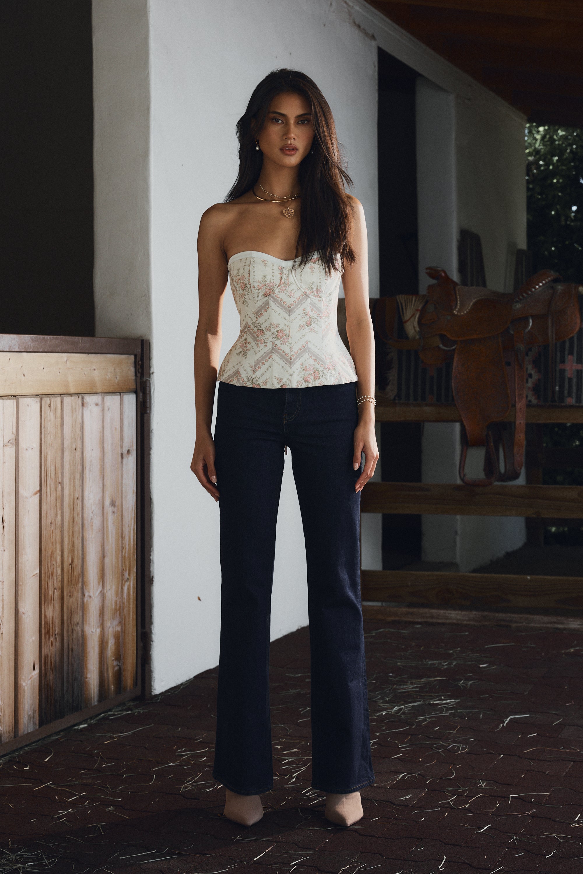 The Harley Top in Vintage Victorian Stripe – V. Chapman