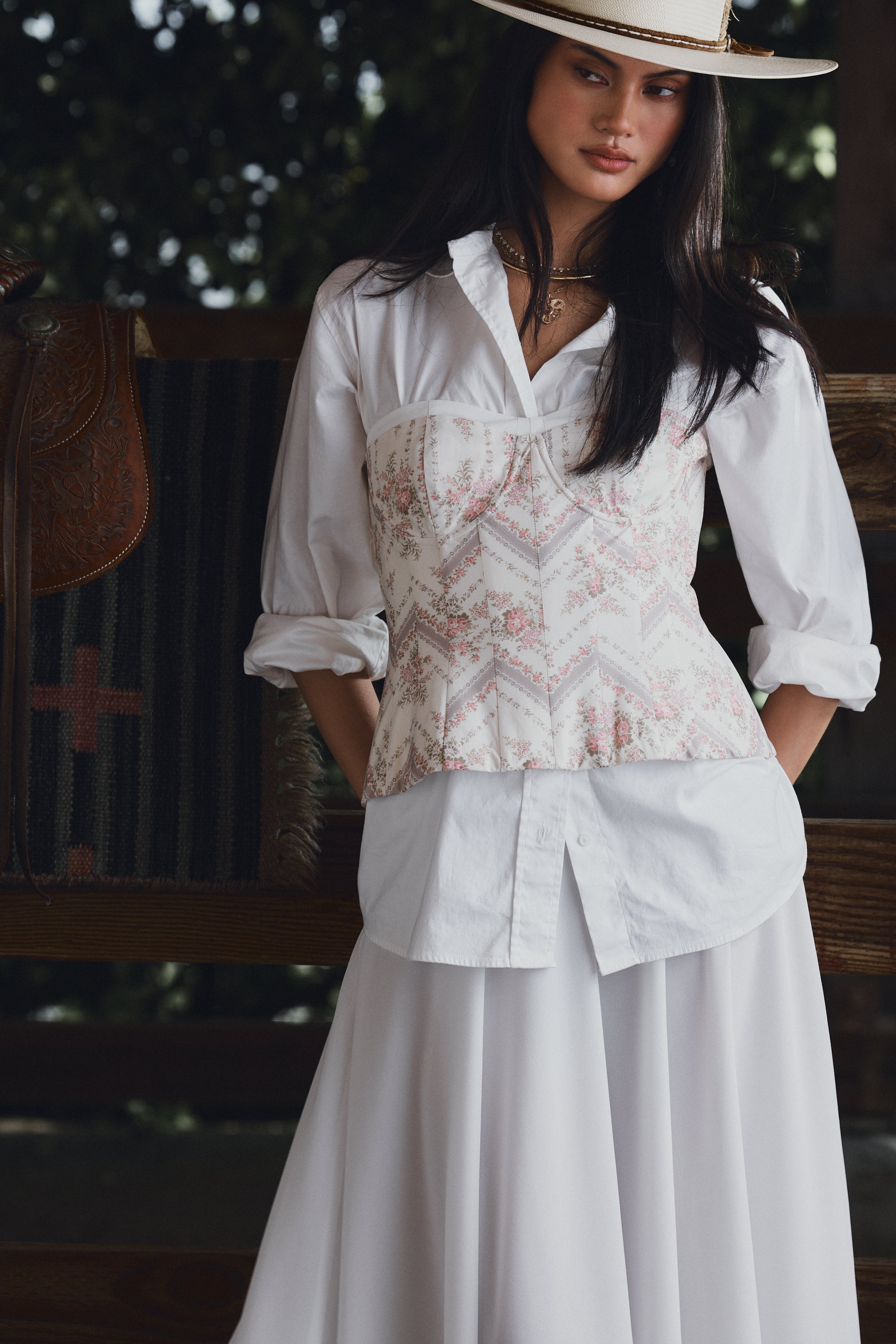 The Harley Top in Vintage Victorian Stripe – V. Chapman