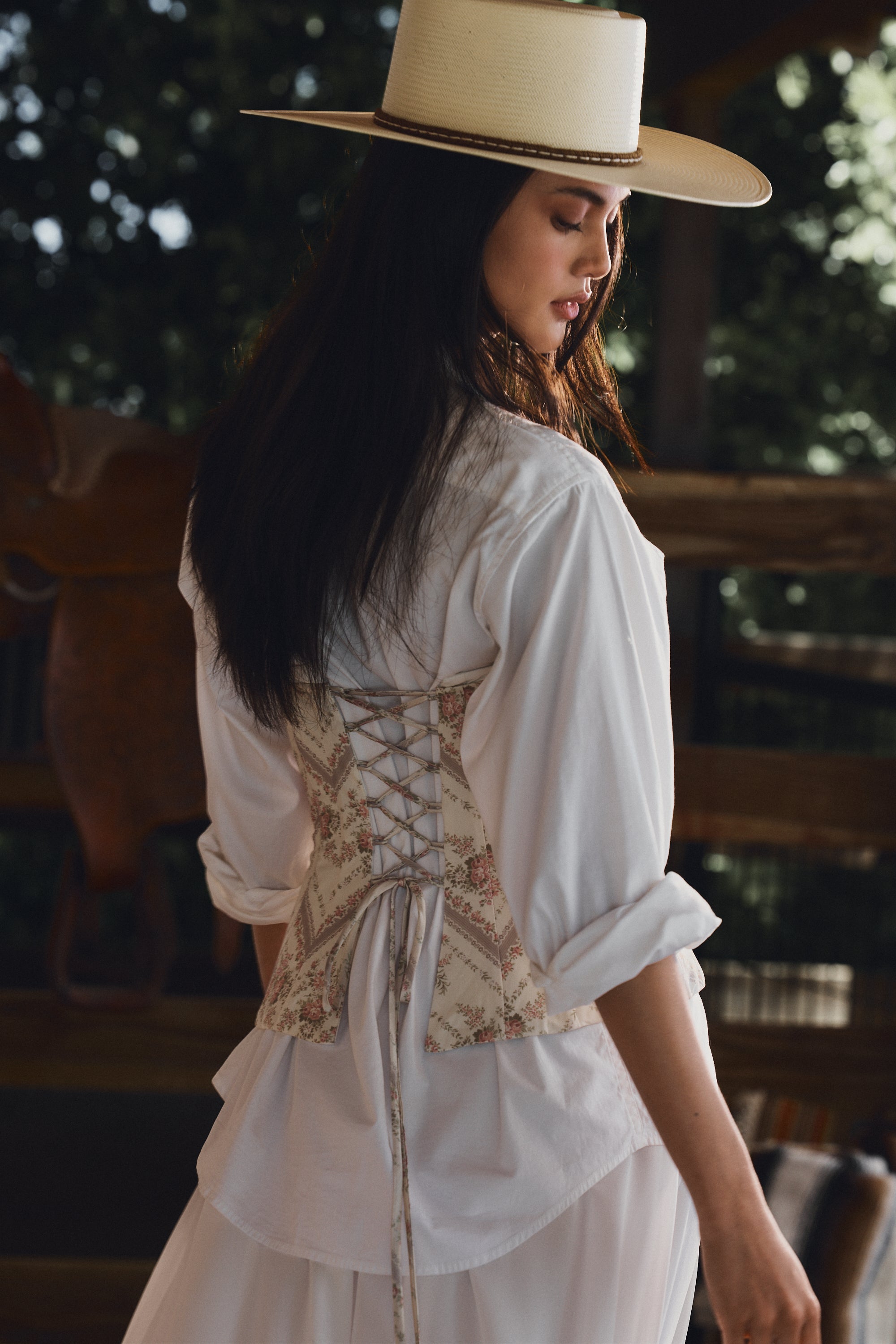 The Harley Top in Vintage Victorian Stripe – V. Chapman
