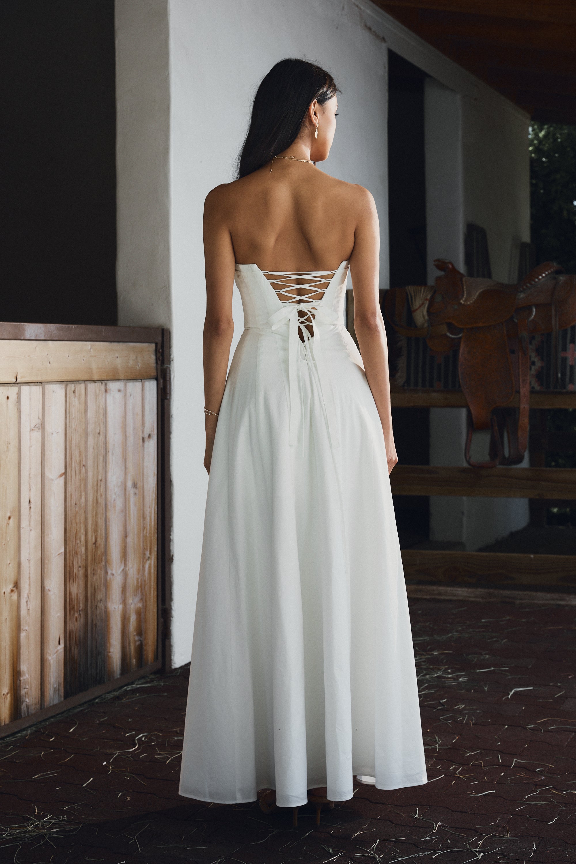 The Harper Dress in White