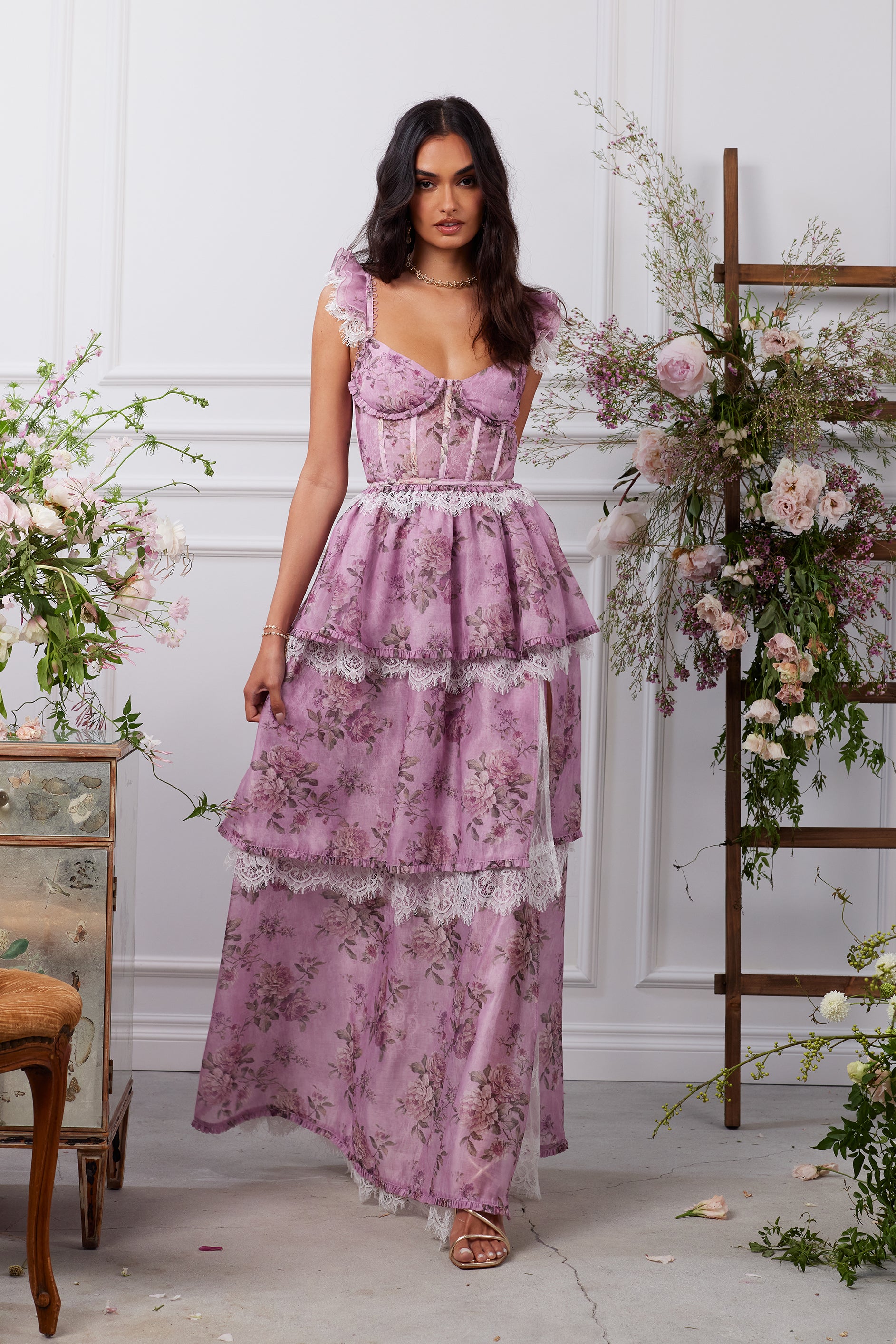 The Jolie Dress in Lilac Tapestry Rose 4 / Lilac Tapestry Rose The Jolie Dress in Lilac Tapestry Rose 4 / Lilac Tapestry Rose