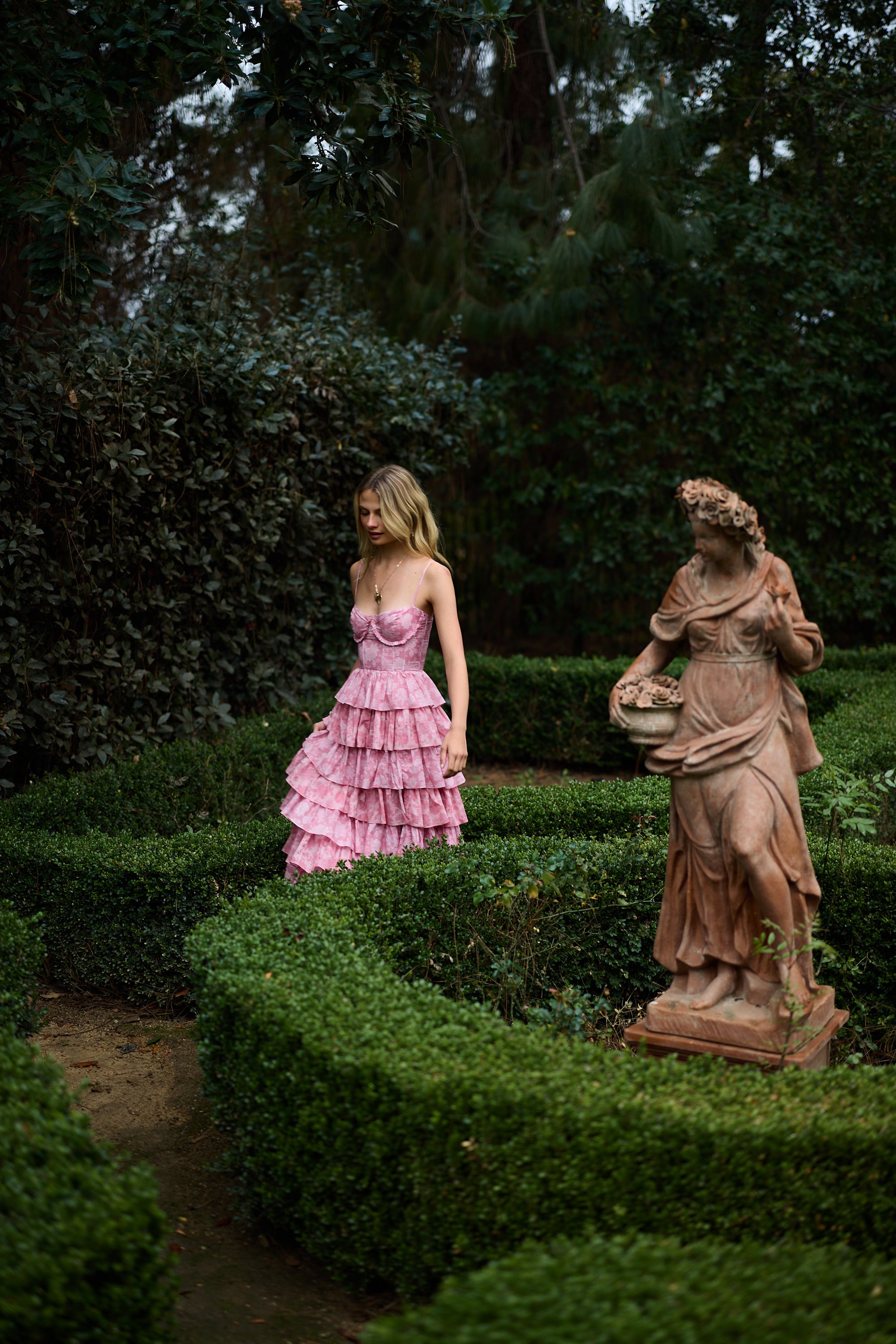 The Josephine Dress in Pink Peony Print – V. Chapman