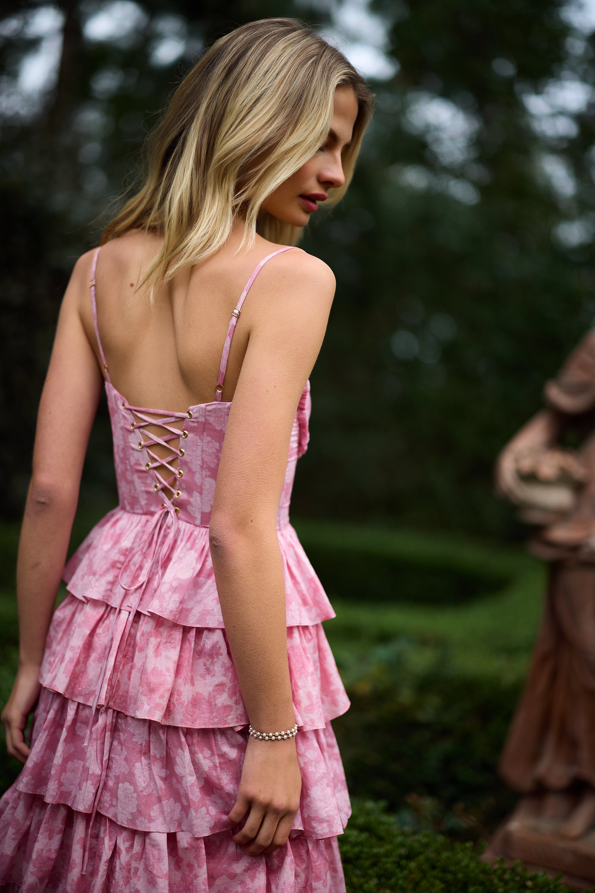 The Josephine Dress in Pink Peony Print – V. Chapman