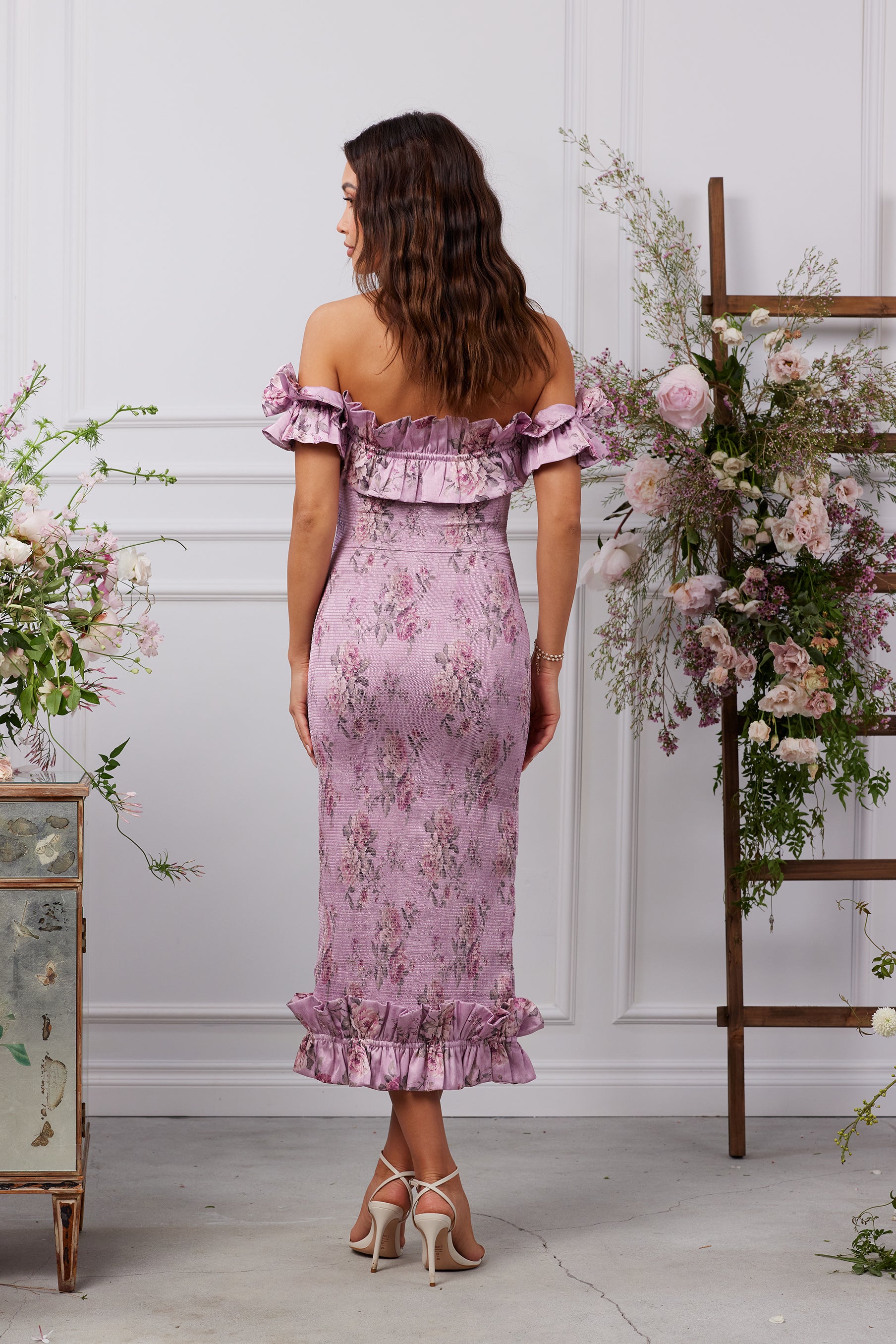 The Lilac Dress in Lilac Tapestry Rose – V. Chapman