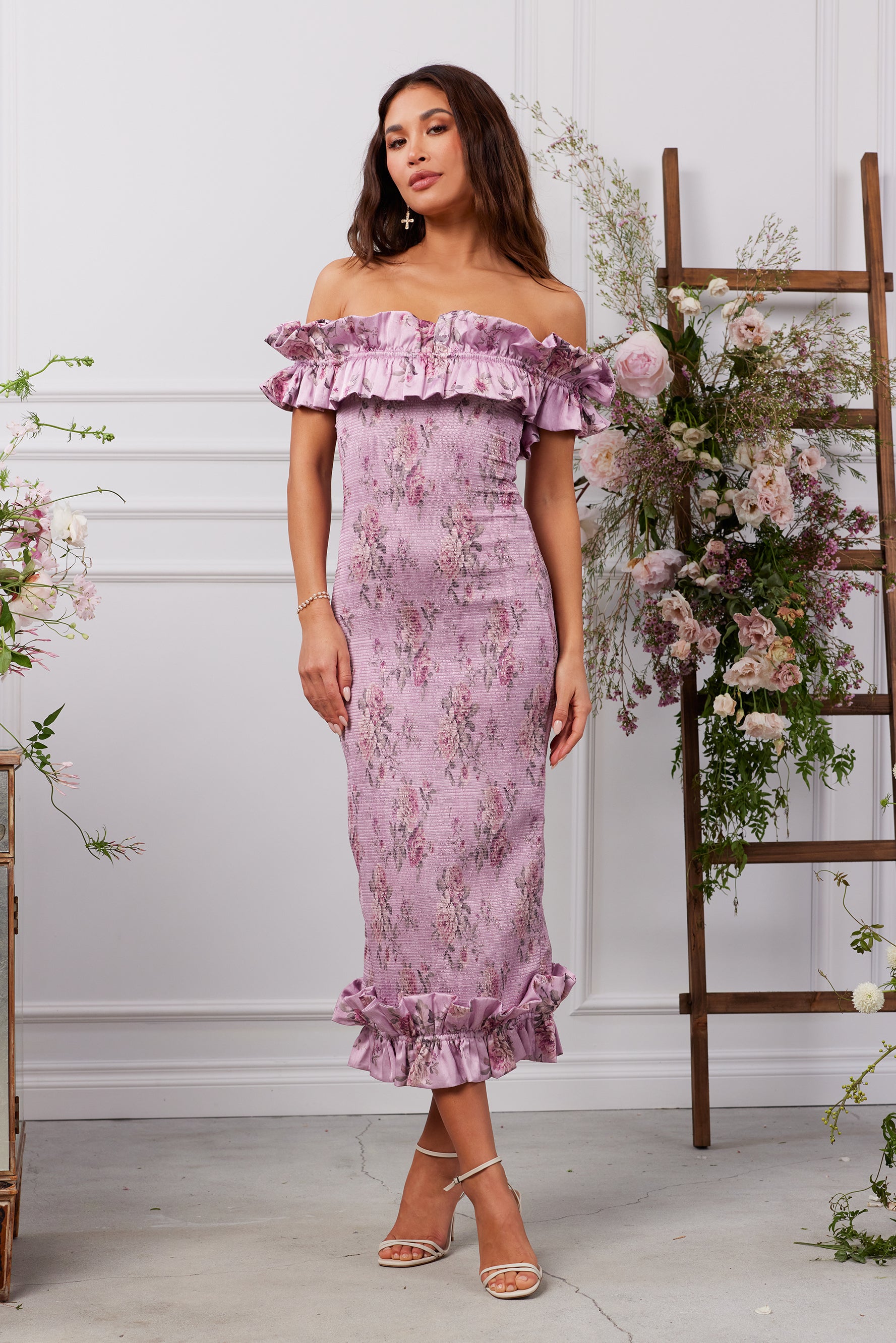 The Lilac Dress in Lilac Tapestry Rose 2 / Lilac Tapestry Rose The Lilac Dress in Lilac Tapestry Rose 2 / Lilac Tapestry Rose
