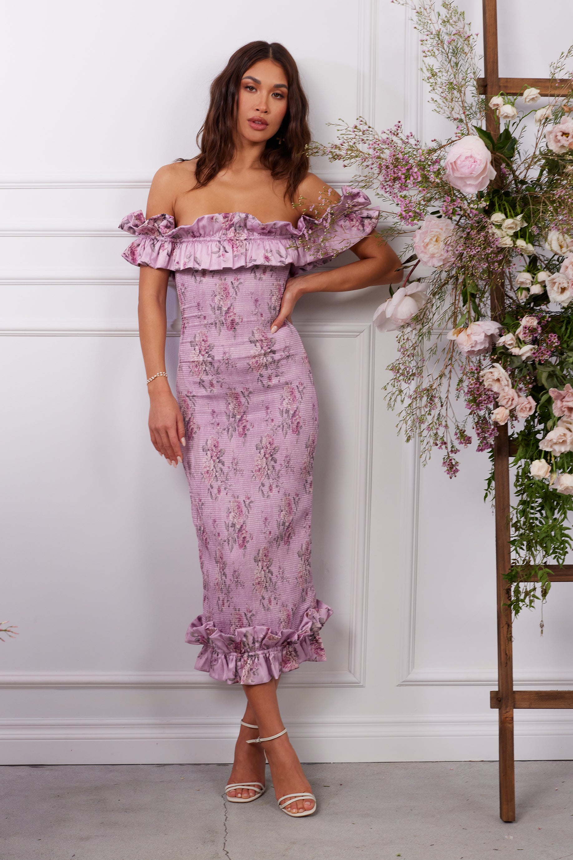 The Lilac Dress in Lilac Tapestry Rose 2 / Lilac Tapestry Rose The Lilac Dress in Lilac Tapestry Rose 2 / Lilac Tapestry Rose