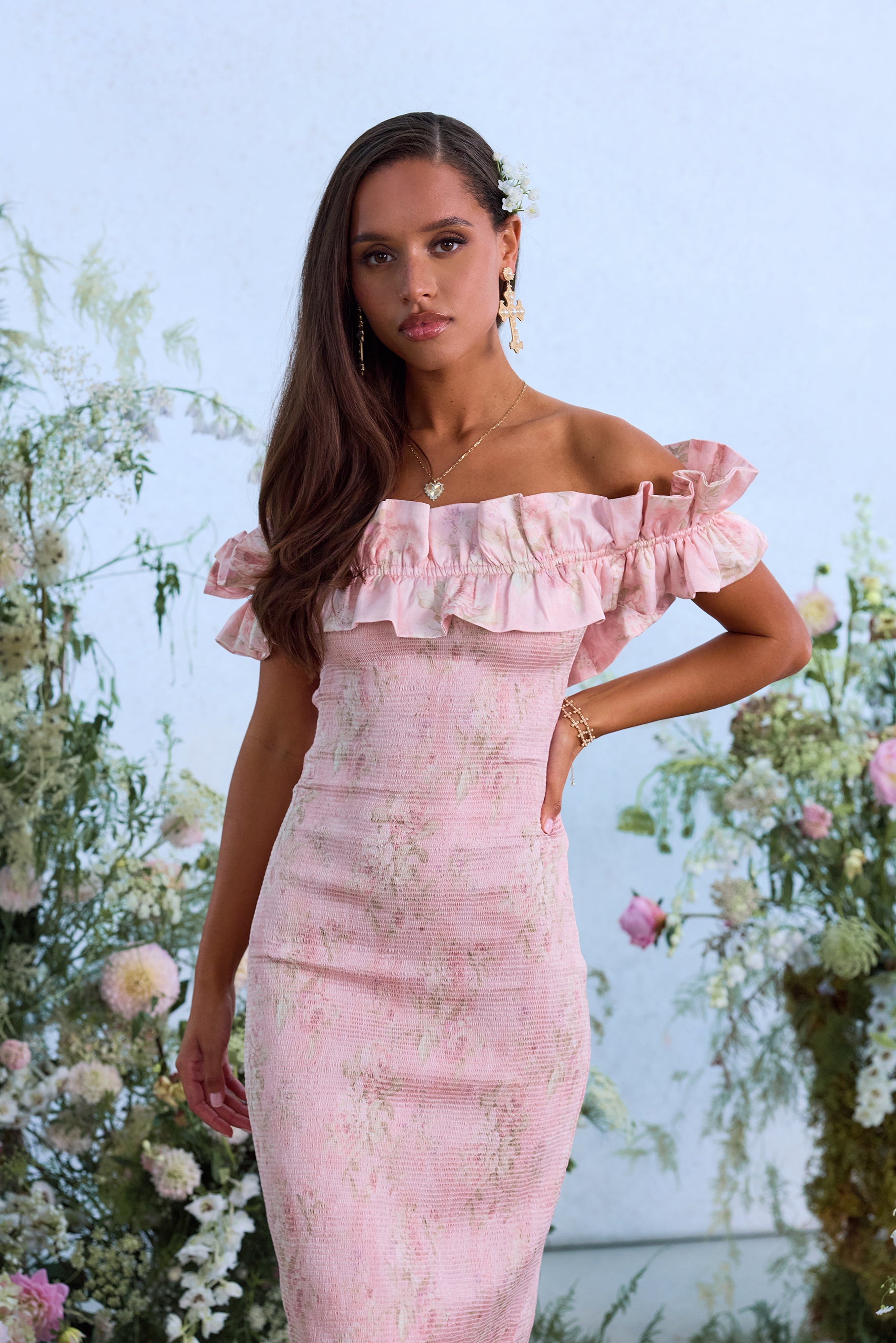 lilac colour dress The in Light Pink Tapestry Rose 12 / Light Pink Tapestry Rose Blue Vneck Short Dress this party dress will vinobride Size:11-12Y