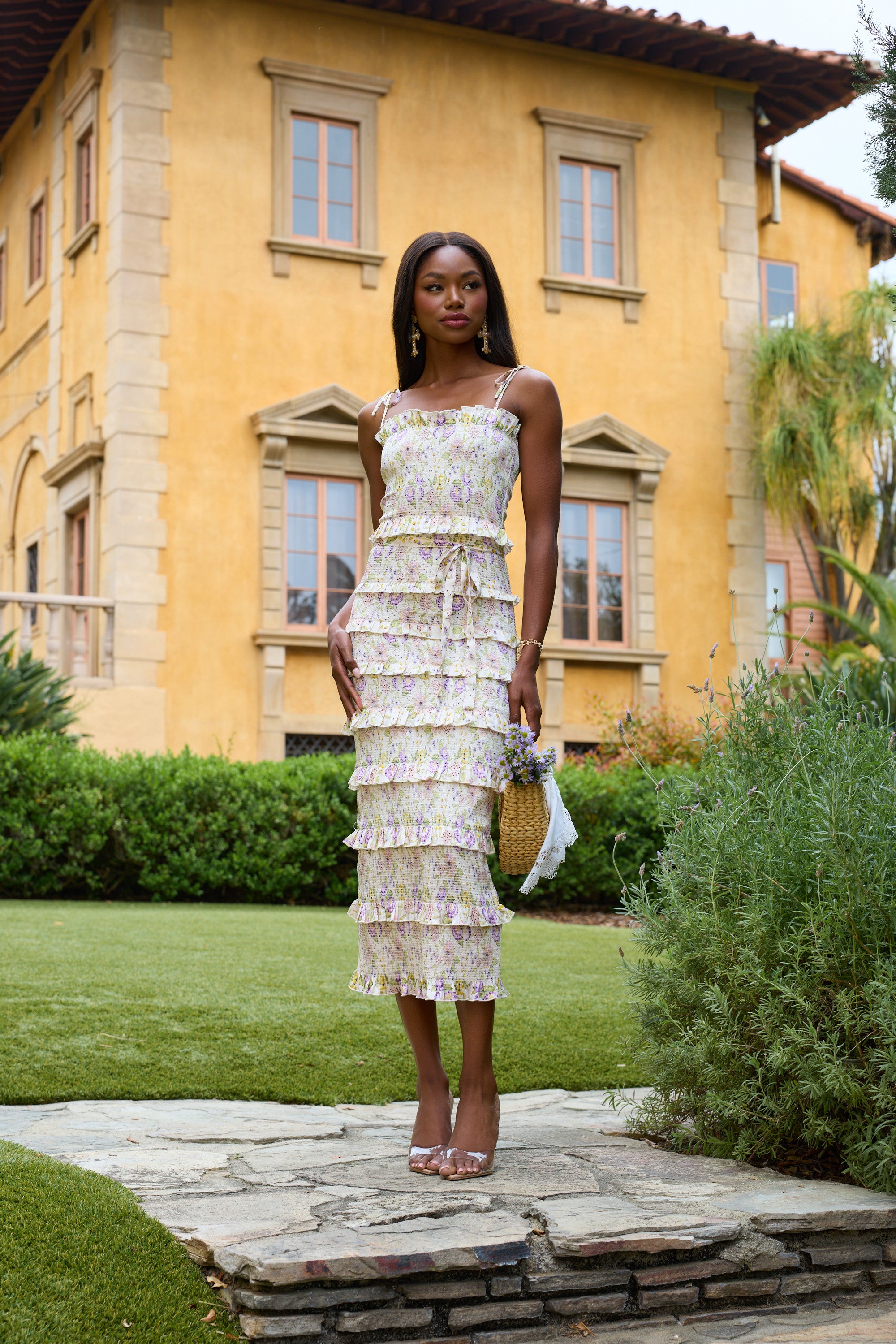 v chapman lily dress white The Lily Dress in Cordoba Print 8