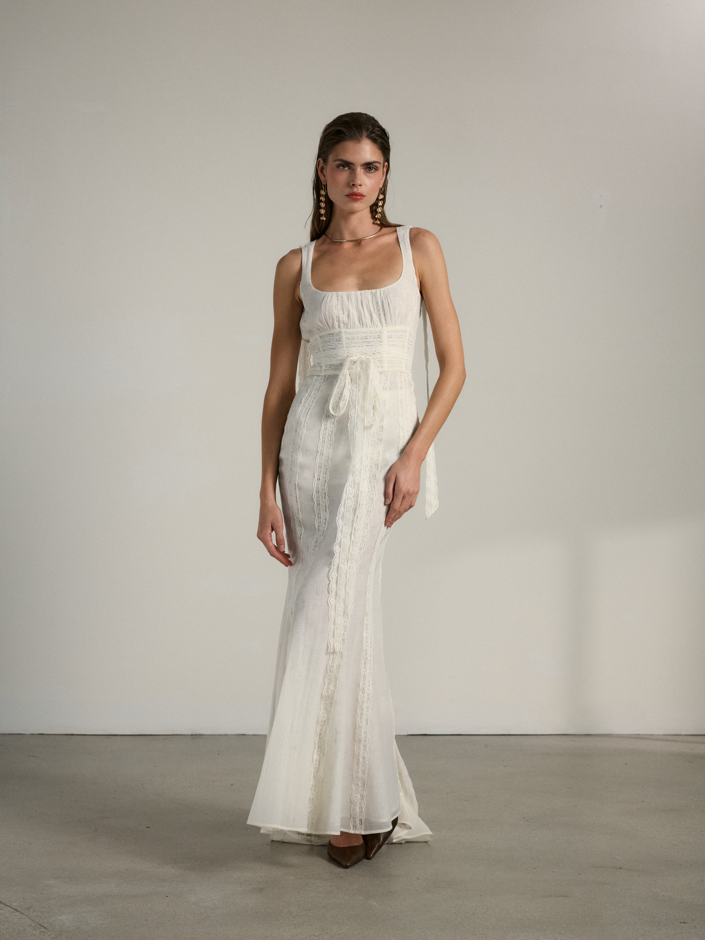White column dress