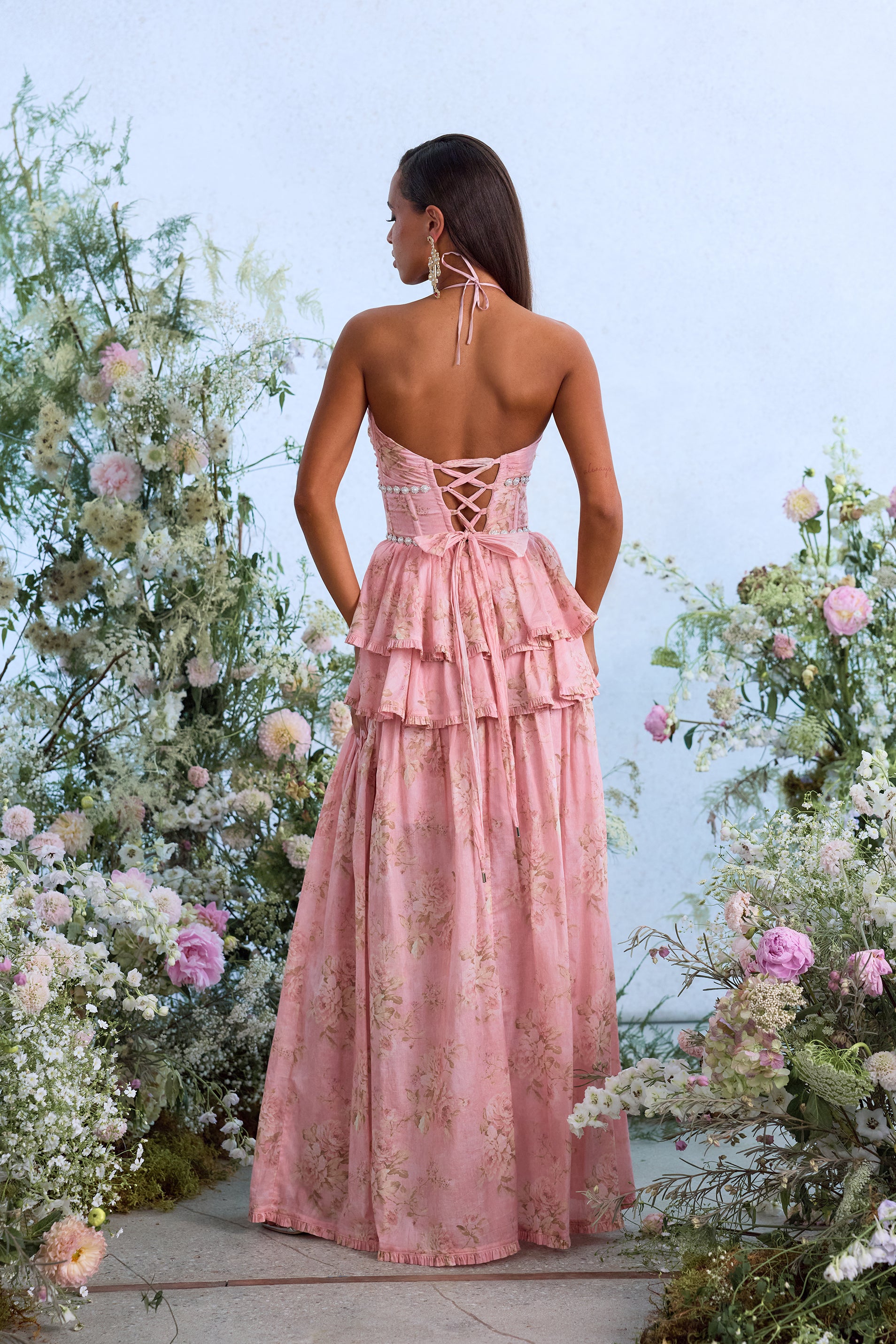 The Payton Dress in Light Pink Tapestry Rose 0 / Light Pink Tapestry Rose The Payton Dress in Light Pink Tapestry Rose 0 / Light Pink Tapestry Rose