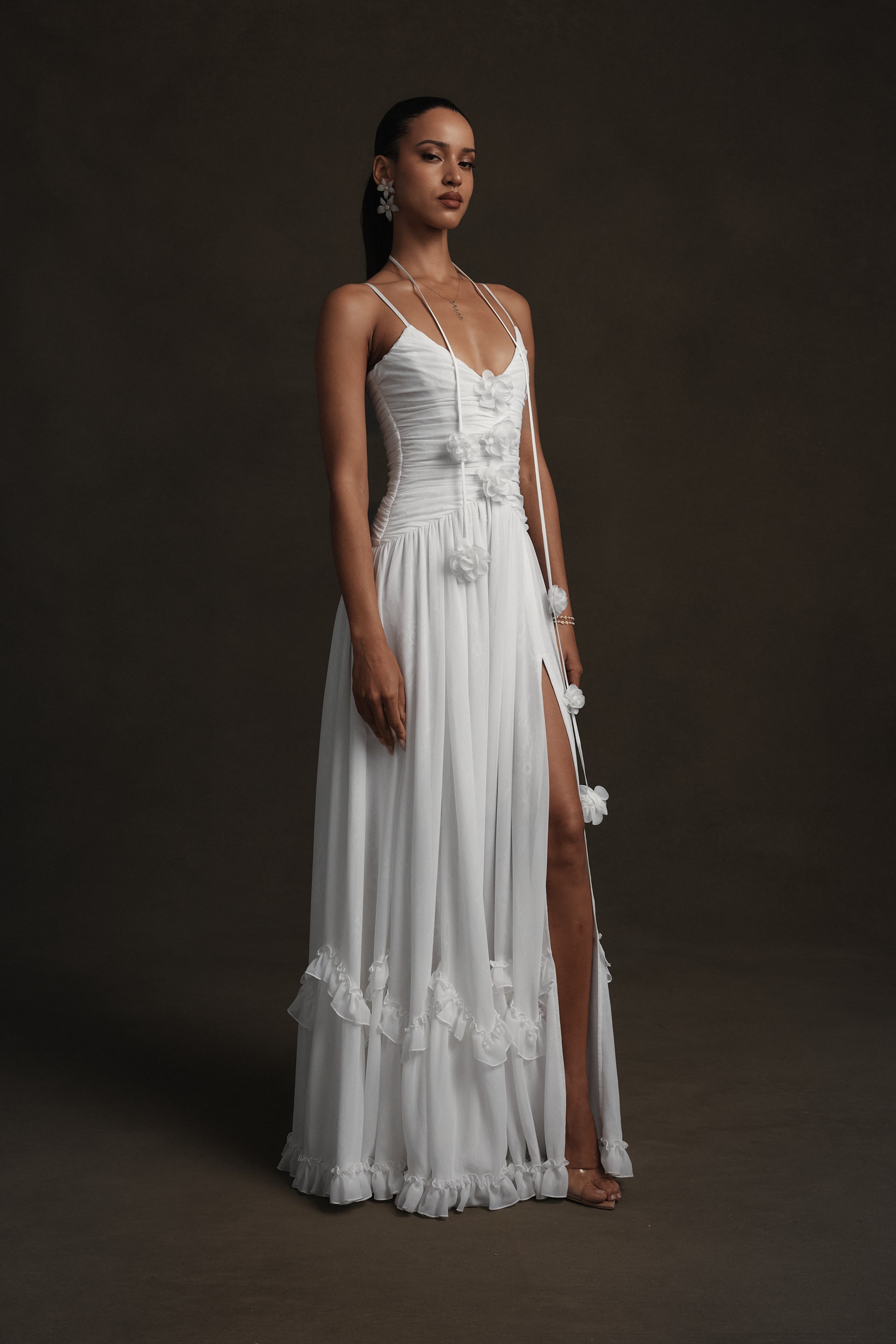 The Persephone Dress in White 10 / White The Persephone Dress in White 10 / White