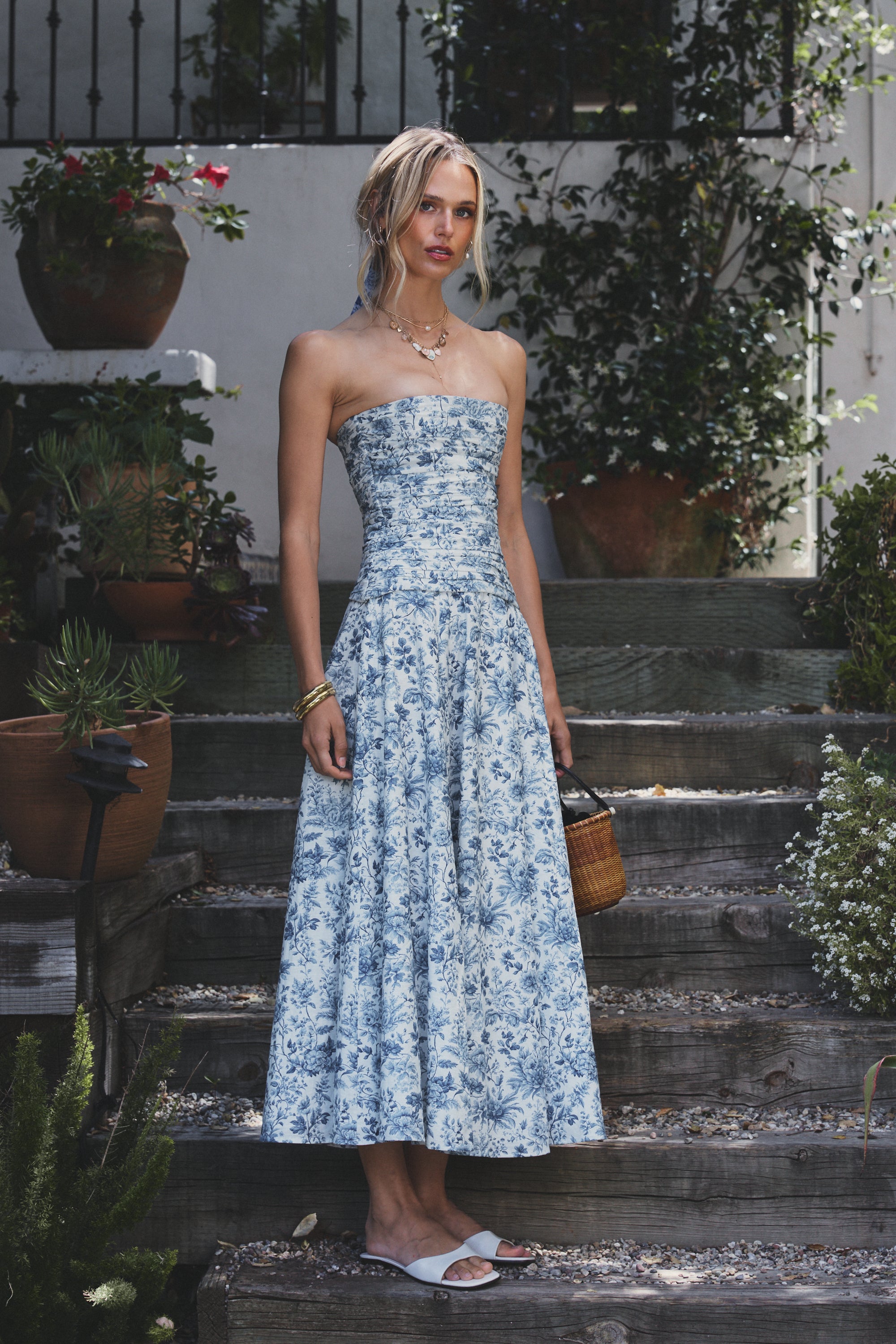 blue top dress The Phoebe in Toile comfortable movement—perfect for vacations force_final sale Customizable African Beaded Sequin Bottom Size:38x34 Navy blue mini dress