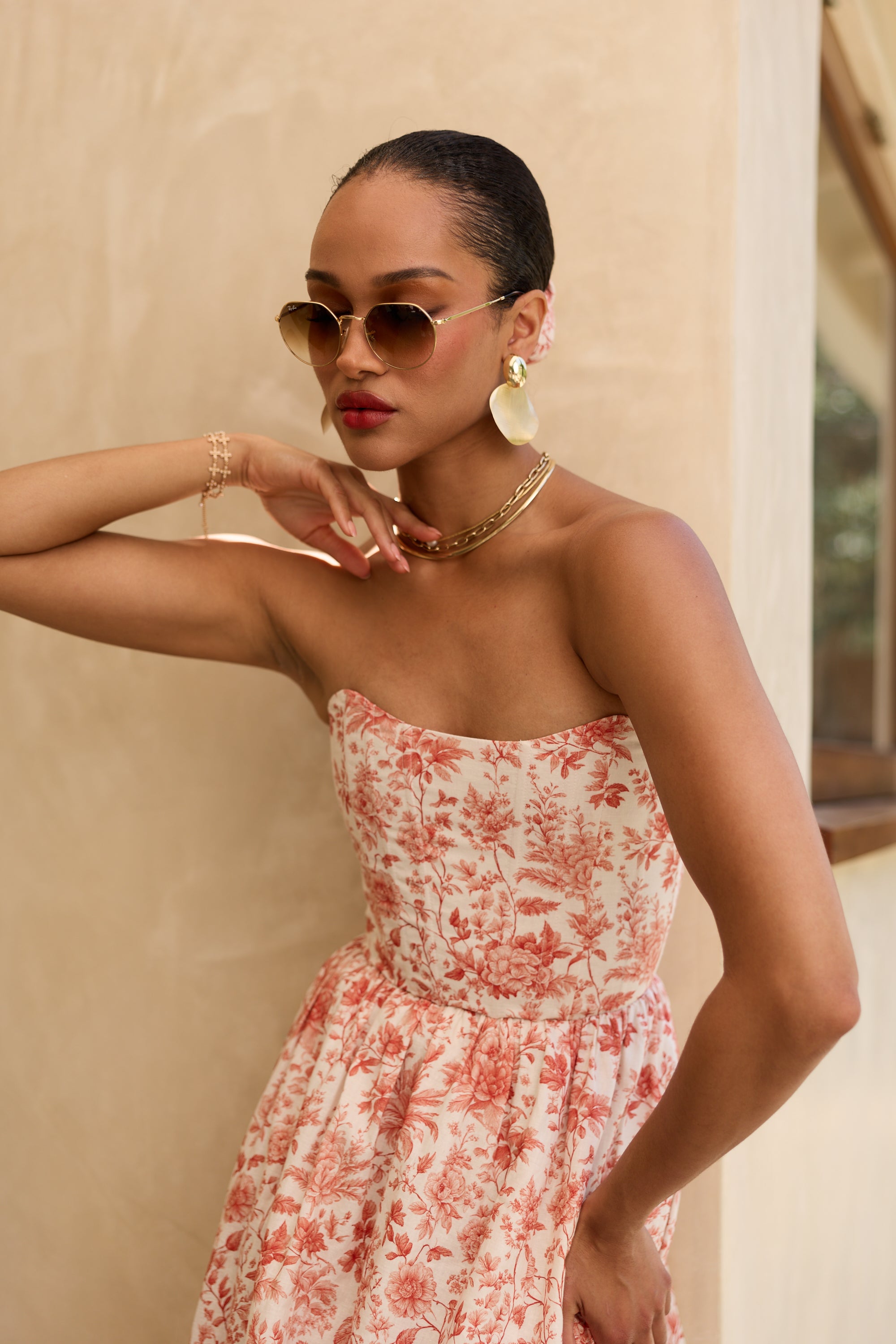 The Charlotte Dress in Red Toile – V. Chapman