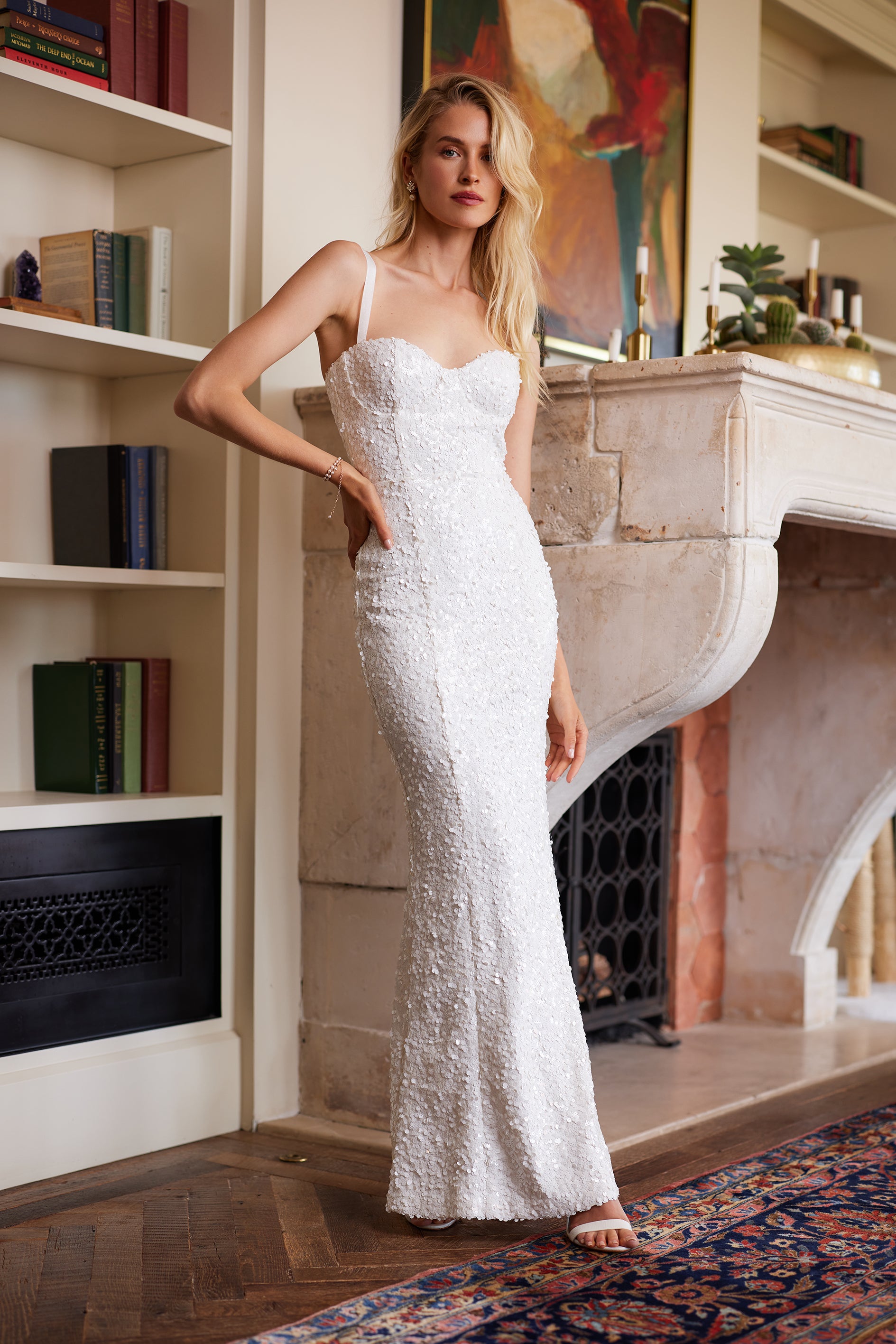 White sequin wedding dress 60 photos - Astyledwedding.com White sequin wedding dress 60 photos - Astyledwedding.com