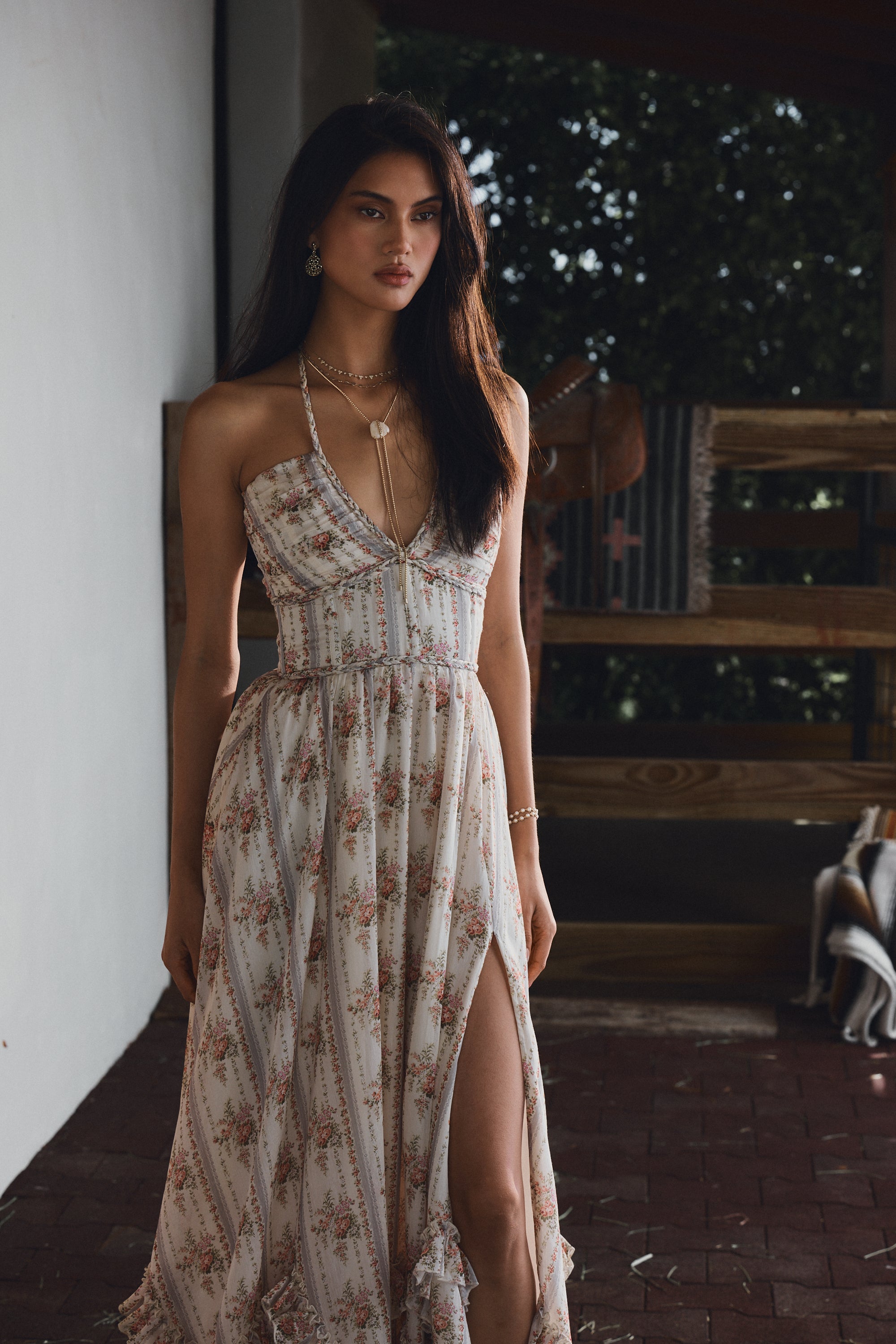 one sleeve dress maxi Paisleigh Pink Orchid One Shoulder Maxi Dress - 4