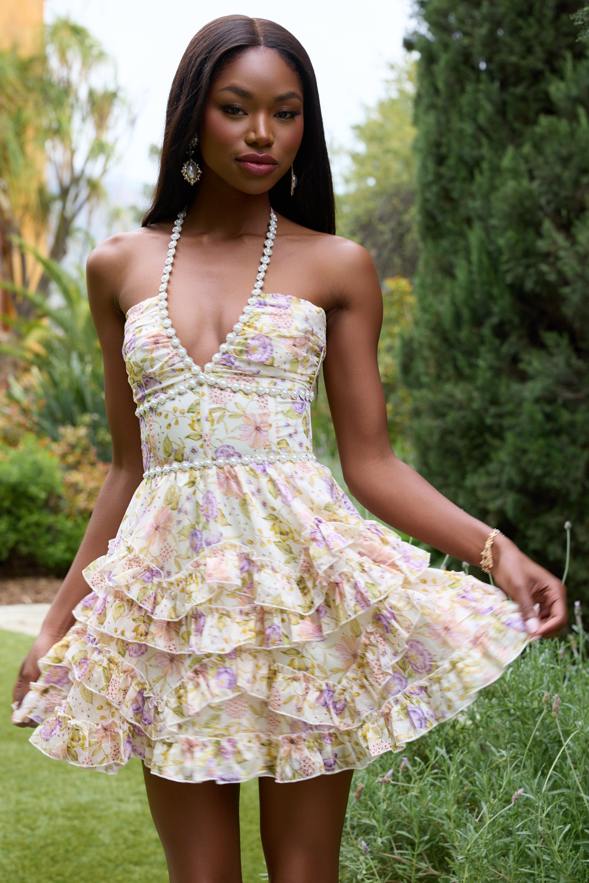 the sophie dress in pink peony print The Sophie Dress in Cordoba Print 14 / Cordoba Print