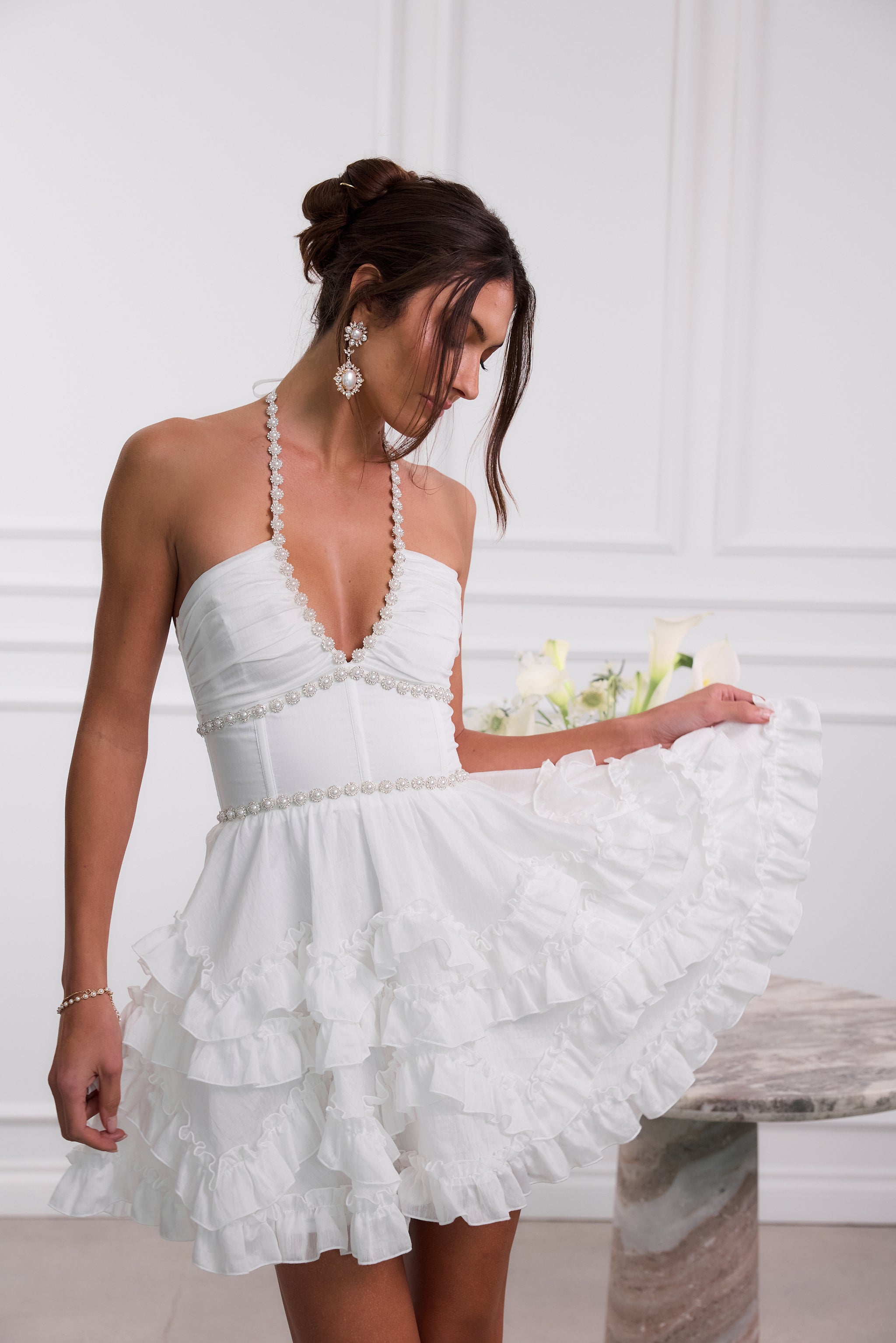 The Sophie Dress in White 12 / White