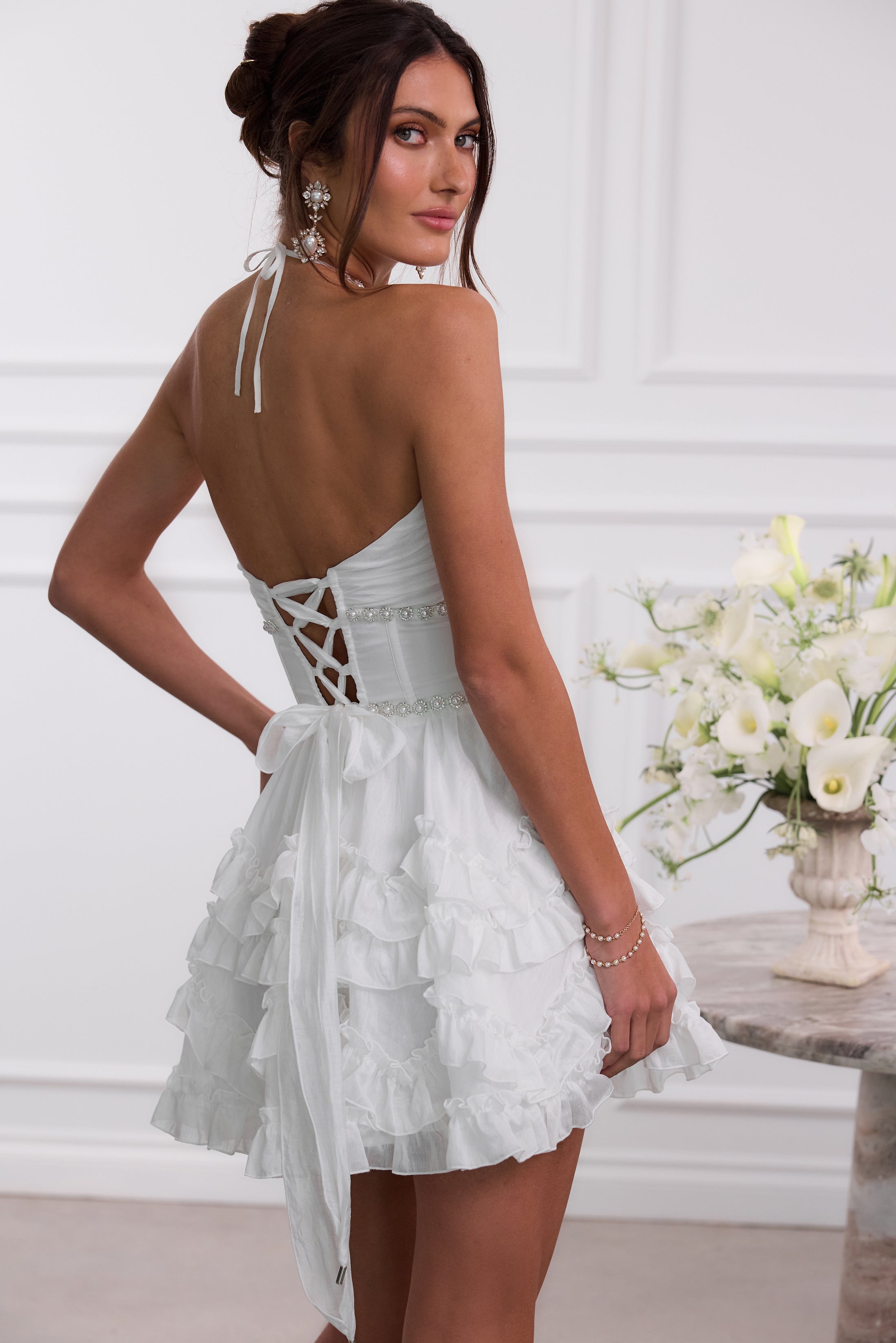 The Sophie Dress in White 12 / White