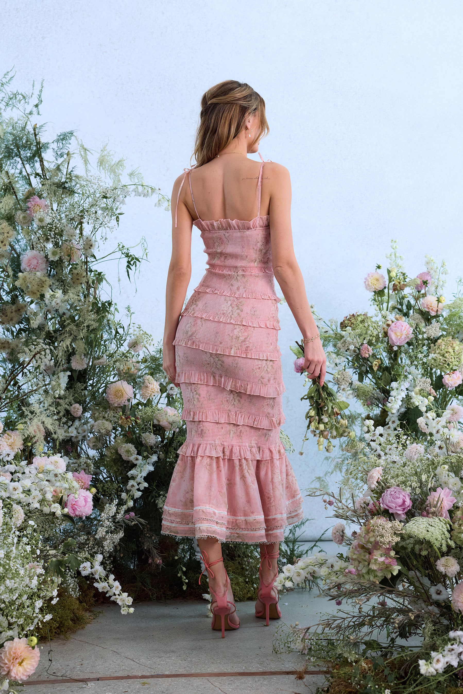 sanem pink dress Sanea Season Amina Mini Beaded dress by Other