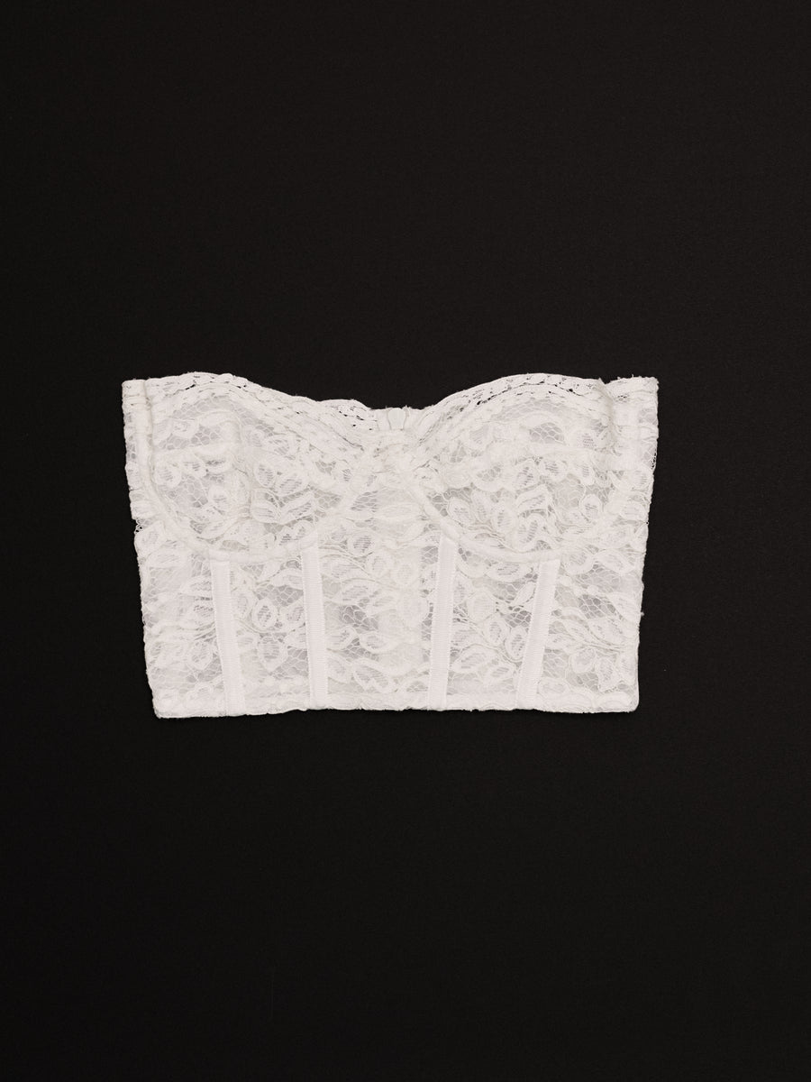 The Totana Top in Eggshell Lace