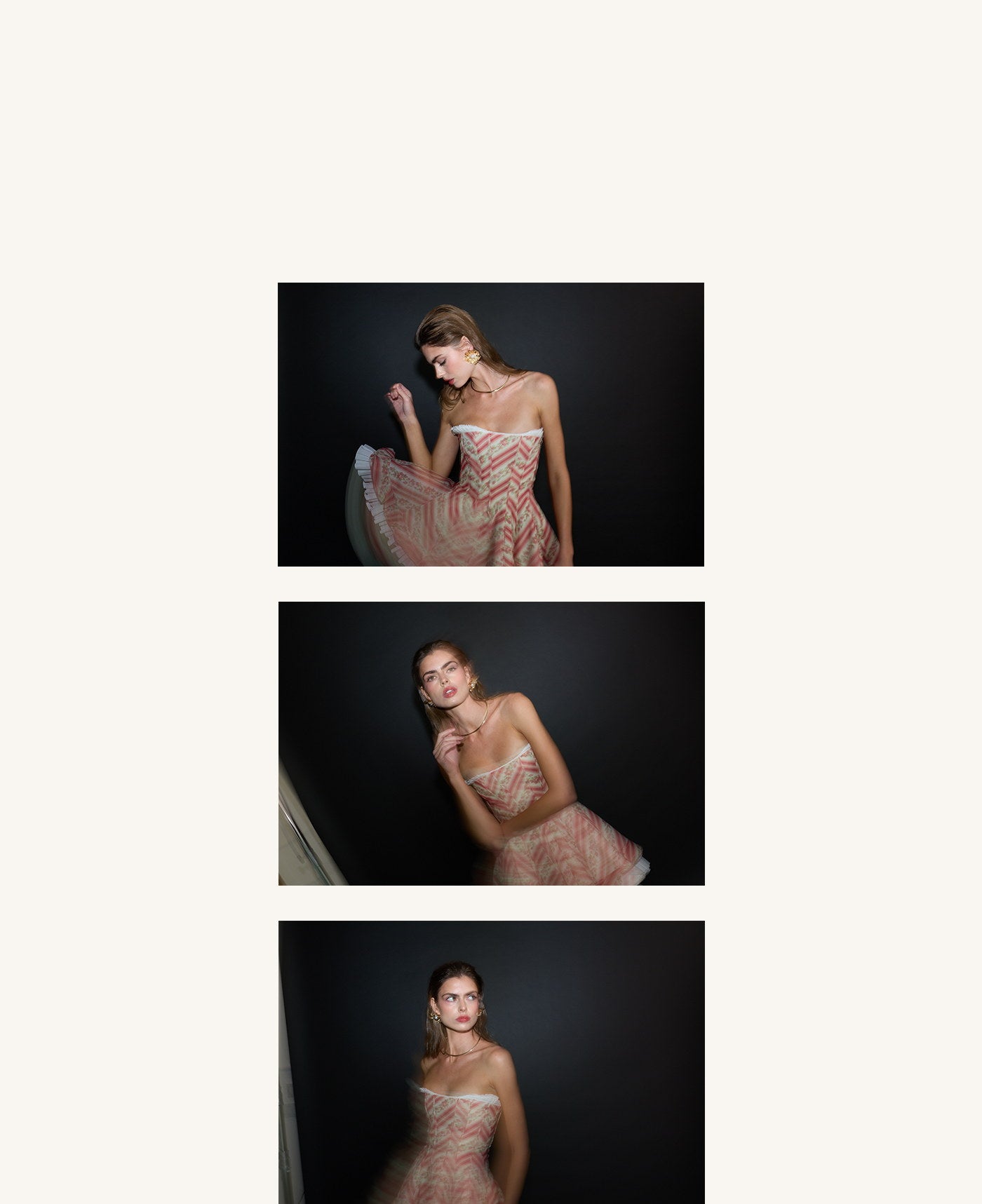 Three-photo editorial detail composition