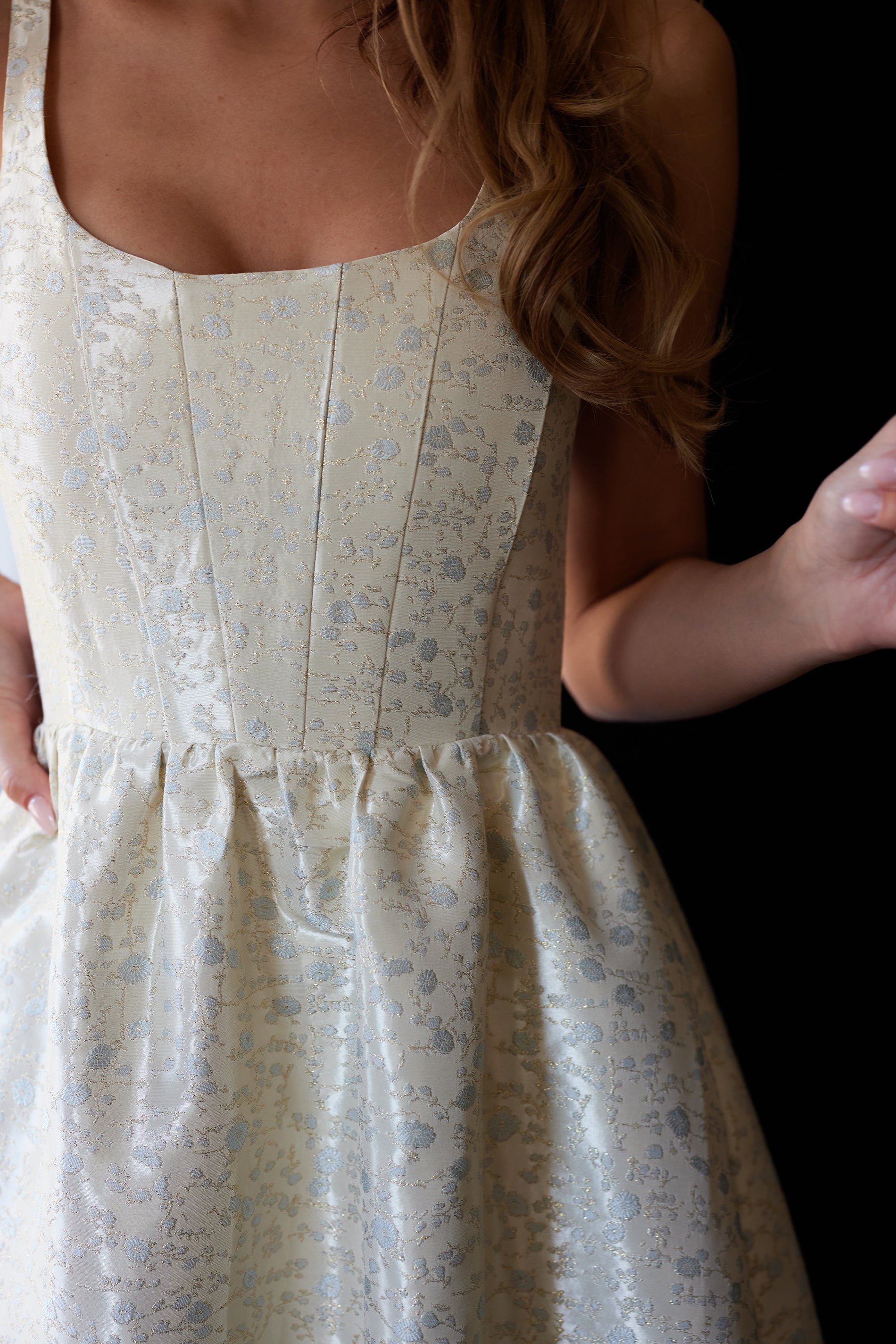 The Avery Dress in Light Blue Duchess 6 / Light Blue Duchess The Avery Dress in Light Blue Duchess 6 / Light Blue Duchess
