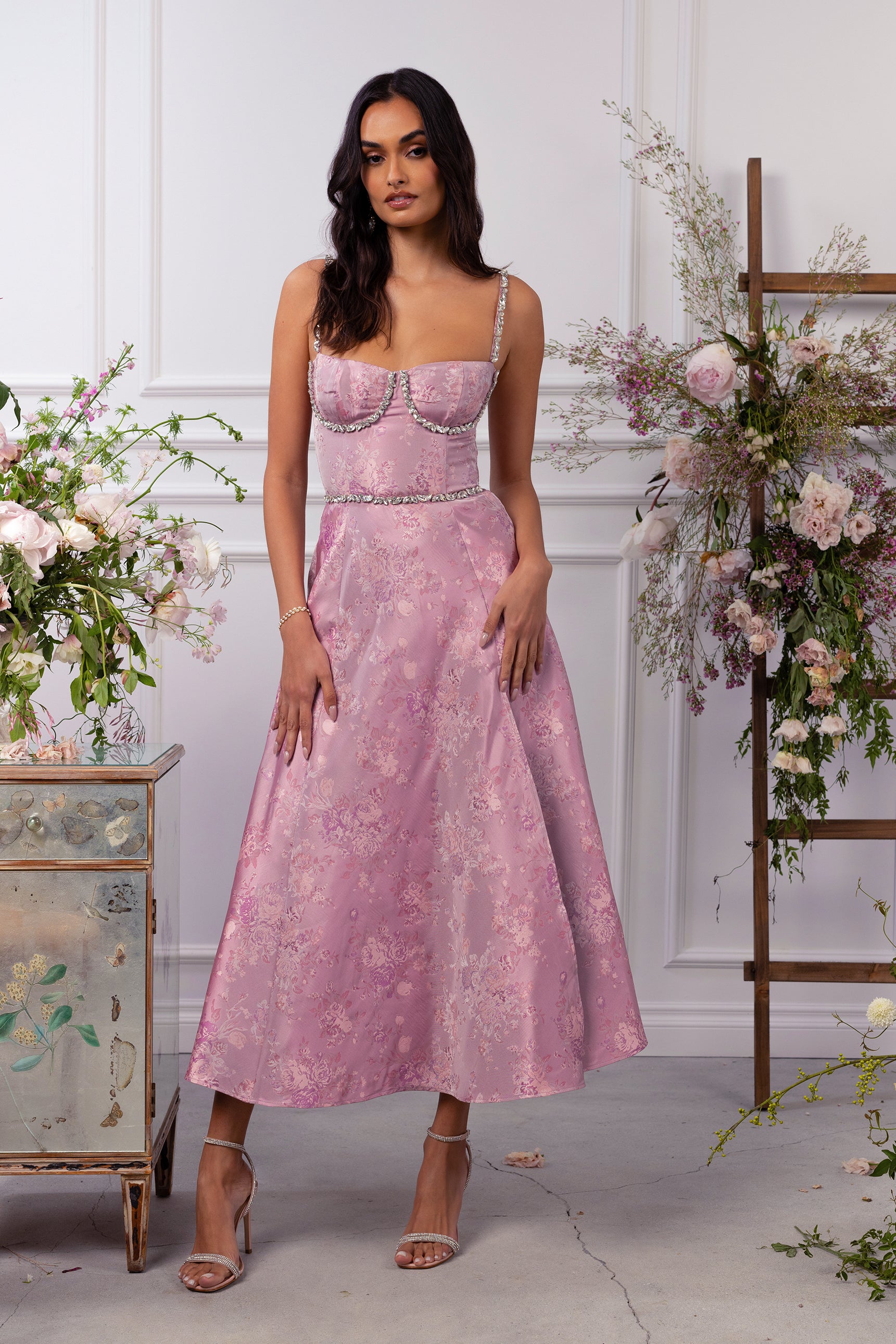 The Cora Dress in Orchid Haze Windsor - FINAL SALE – V. Chapman