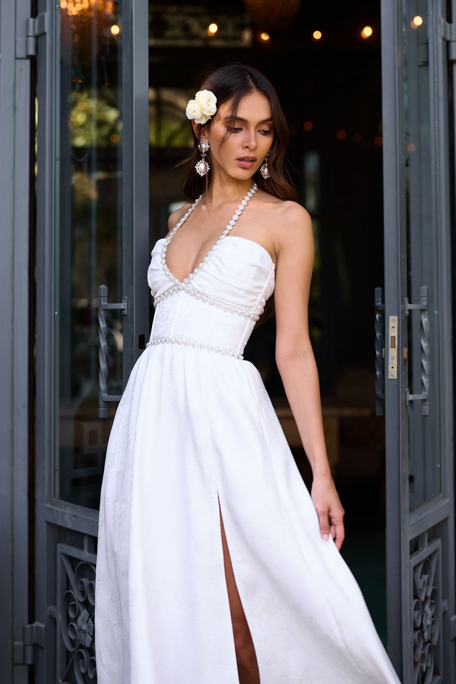 off white maternity dress Momyknows White Lace Off Shoulder Mermaid Bodycon Wedding Gown Baby Shower Elegant Foamal Maternity Photoshoot Maxi Dress White / S