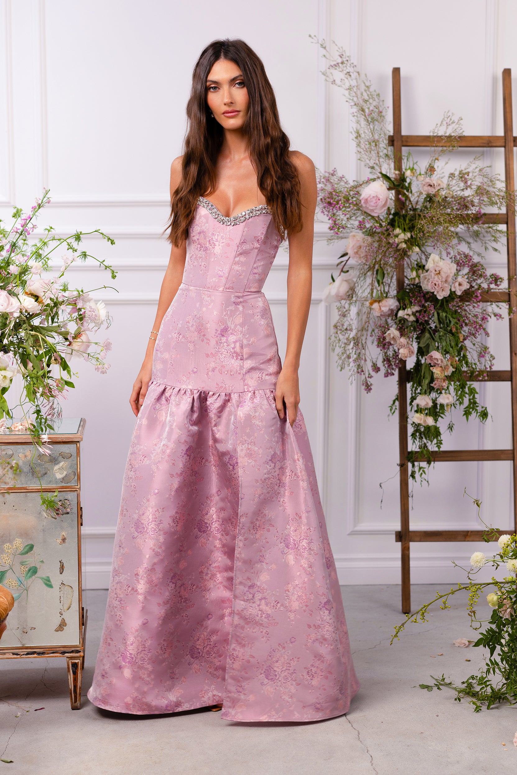 アメリヴィンテージ MEDI LINDA LACE GOWN DRESS Amazon.com: Vintage 2 Pieces White Lace Prom Evening Dresses with