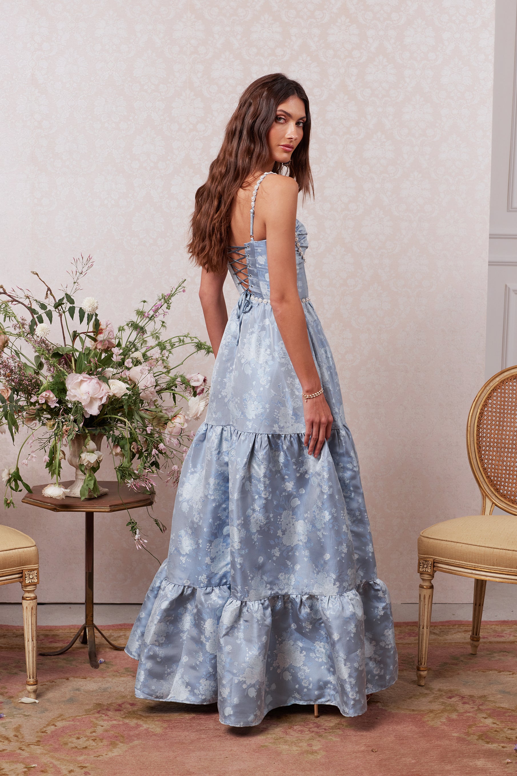 The Lucetta Dress in Denim Blue Windsor The Lucetta Dress in Denim Blue Windsor