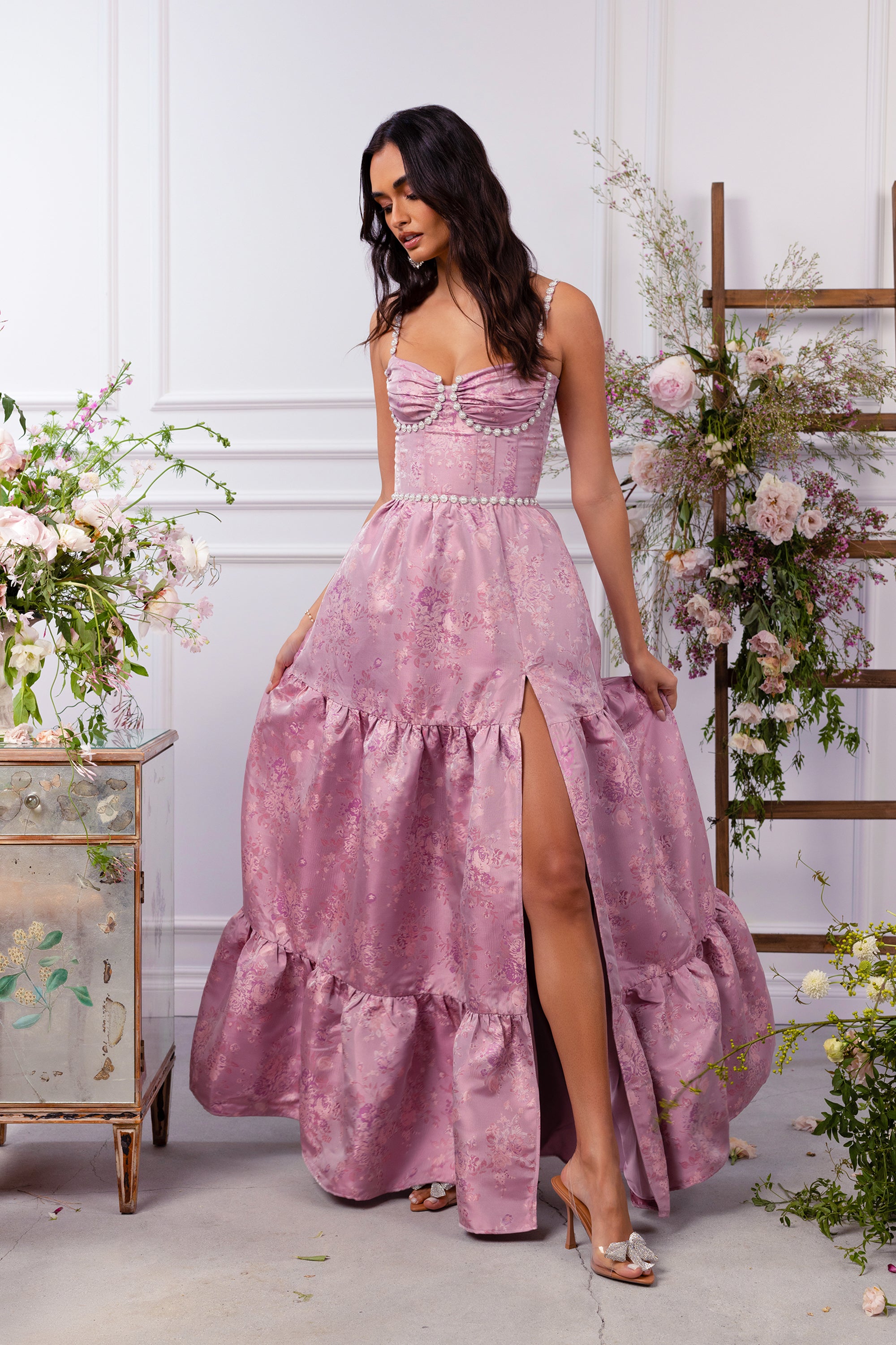 The Lucetta Dress in Orchid Haze Windsor 8 / Orchid Haze Windsor The Lucetta Dress in Orchid Haze Windsor 8 / Orchid Haze Windsor