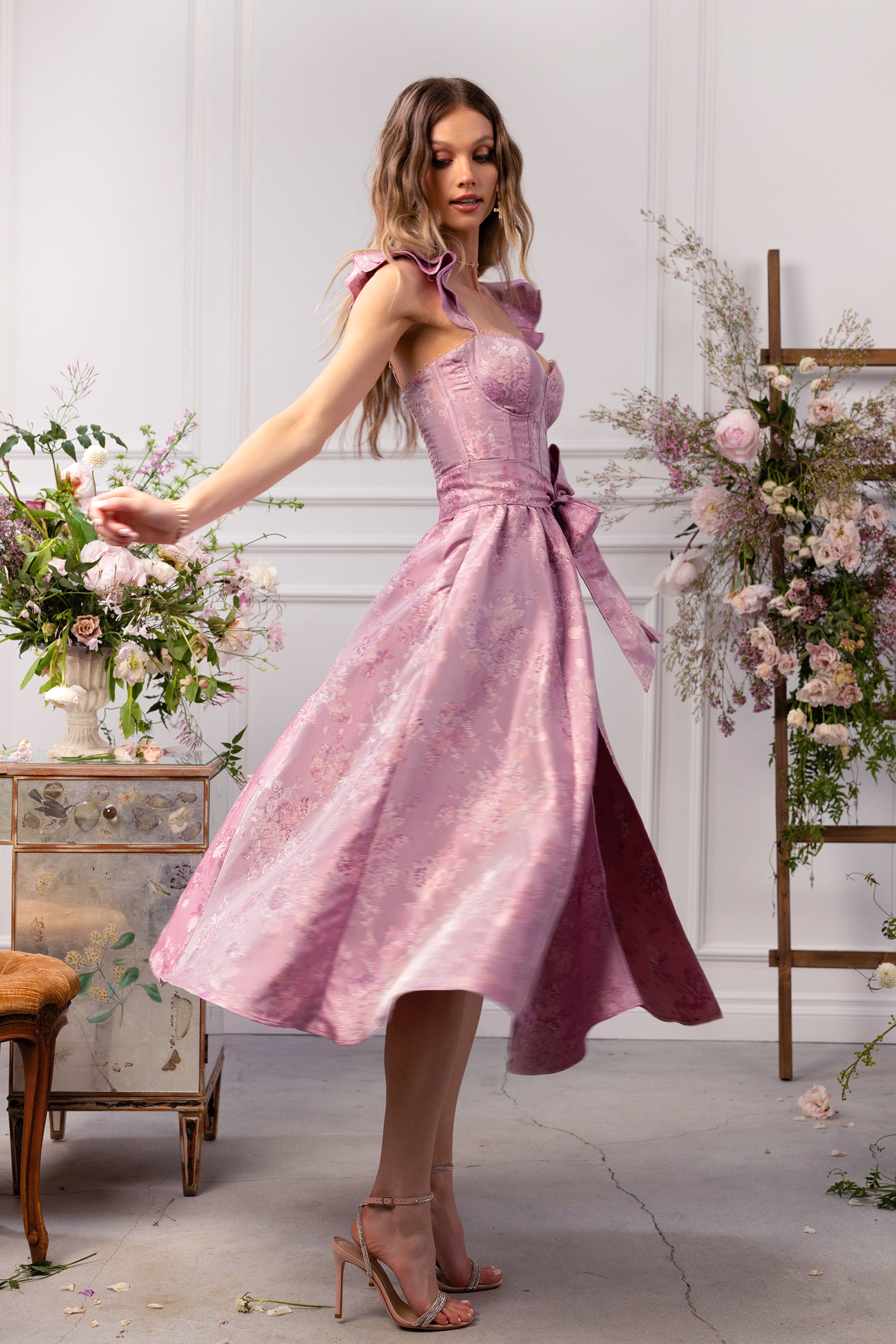 The Vera Dress in Orchid Haze Windsor – V. Chapman