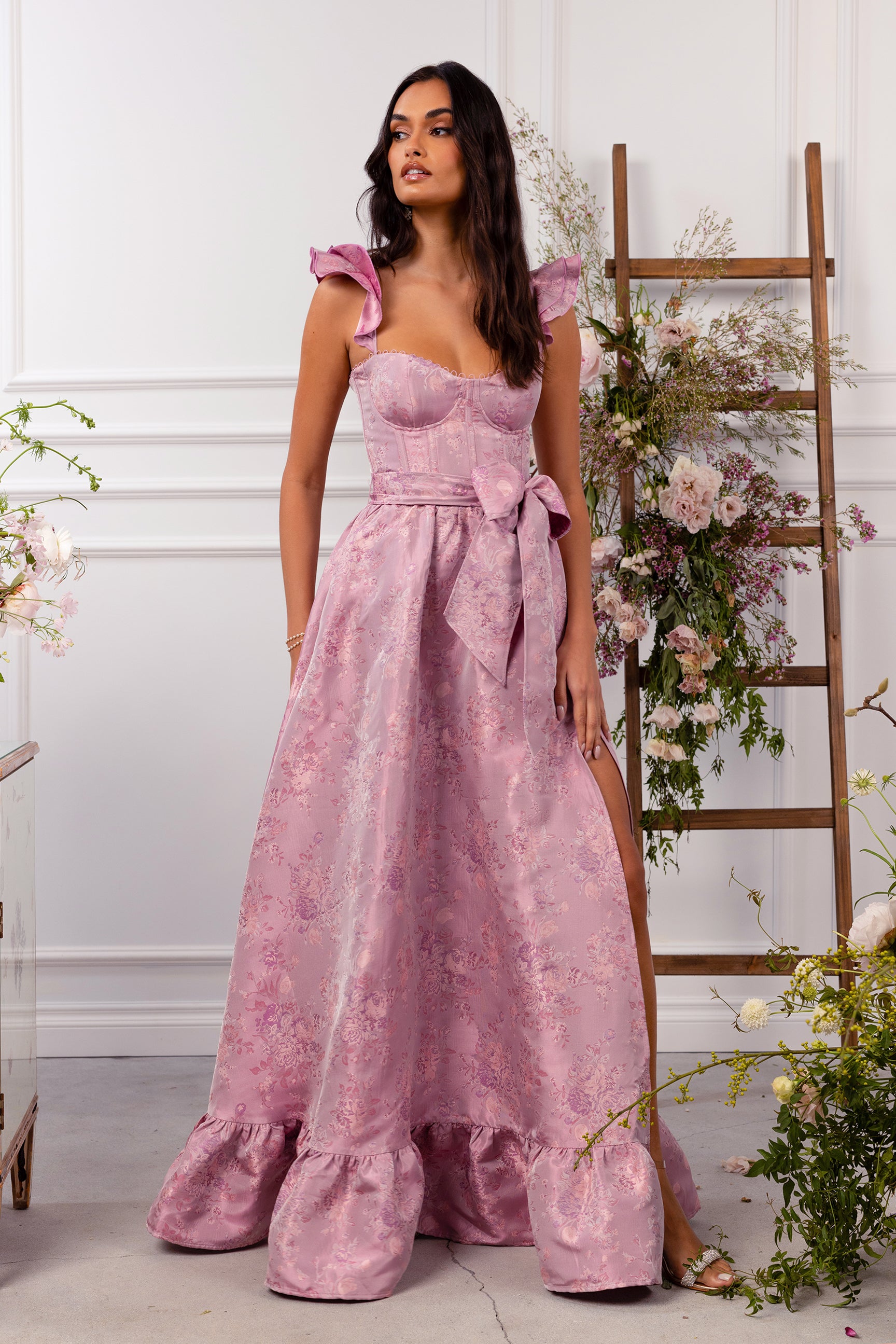 The Veronica Dress in Orchid Haze Windsor 14 / Orchid Haze Windsor The Veronica Dress in Orchid Haze Windsor 14 / Orchid Haze Windsor