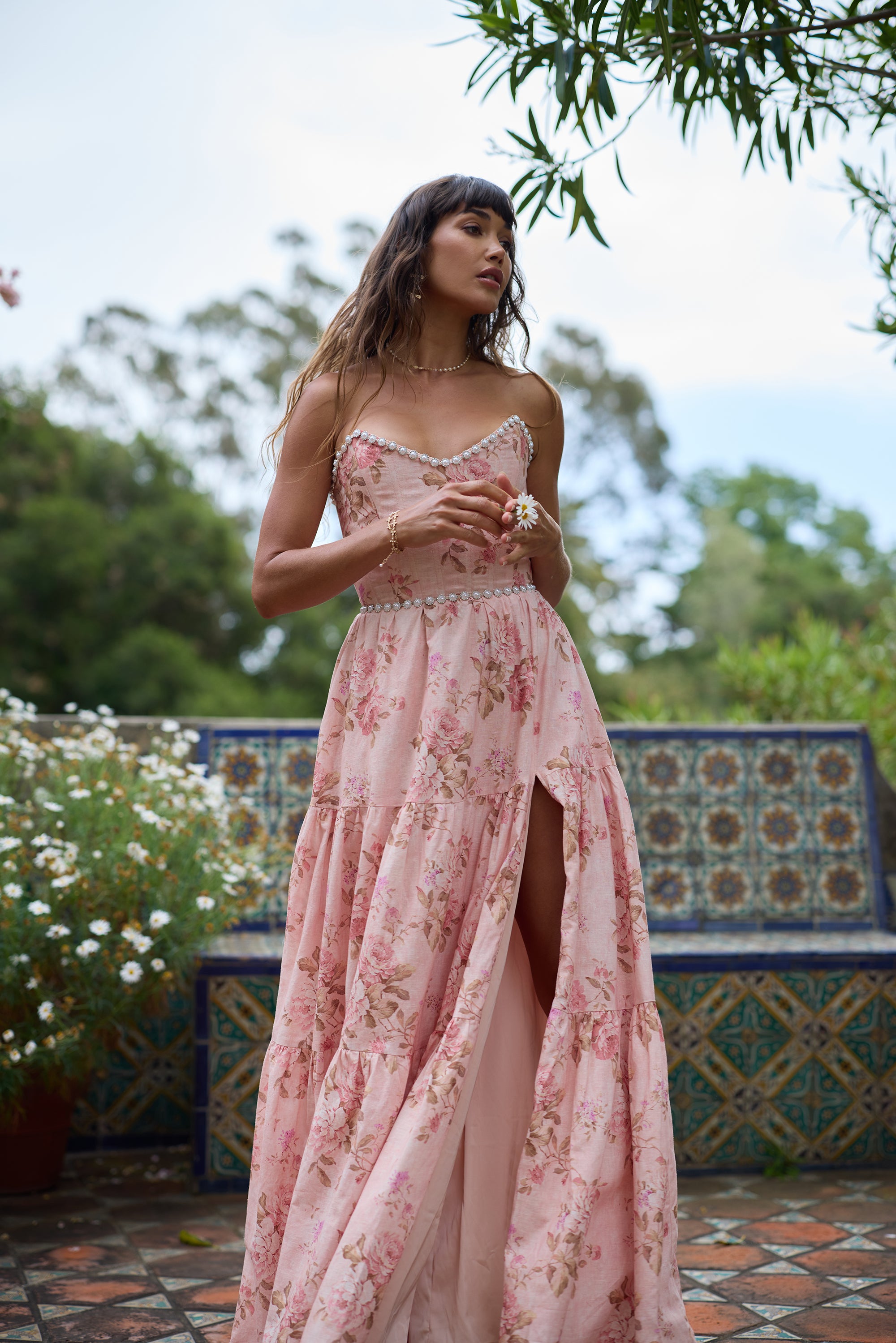 The Vivian Dress in Peach Tapestry 2 / Peach Tapestry The Vivian Dress in Peach Tapestry 2 / Peach Tapestry